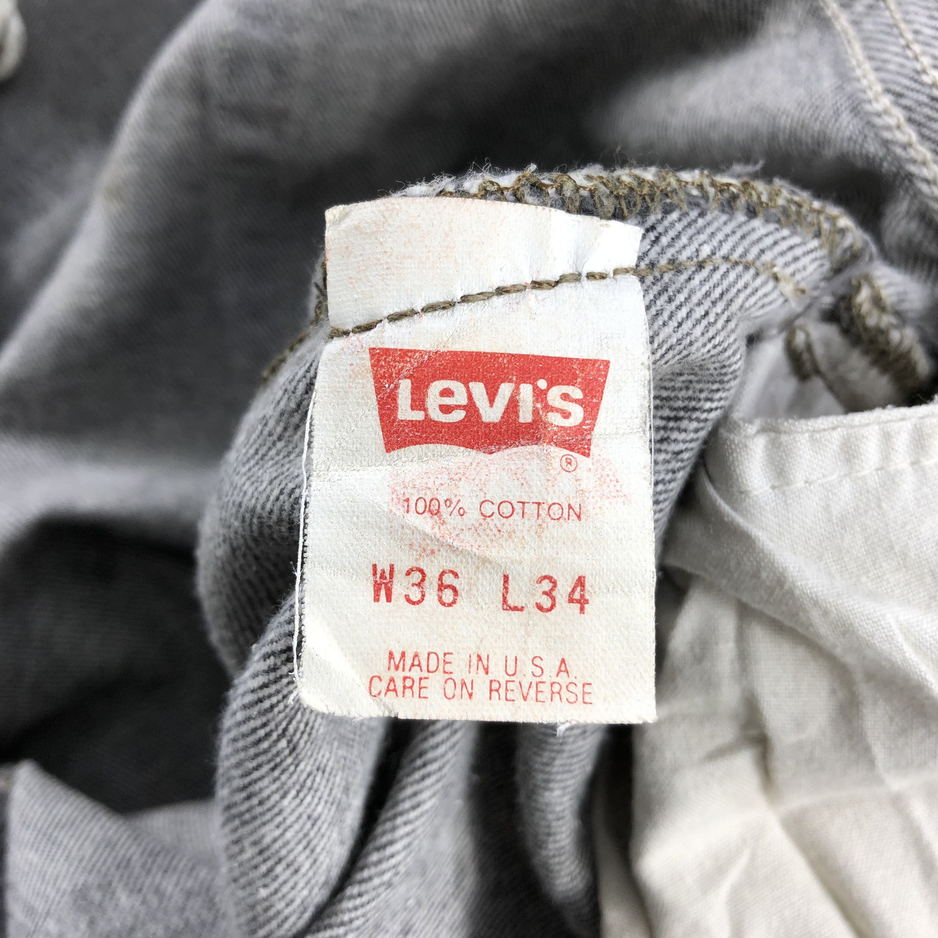 Levi's × Vintage Vintage 90s Faded Black Levis 501 Jeans-JM2375 Size US 35 - 11 Thumbnail