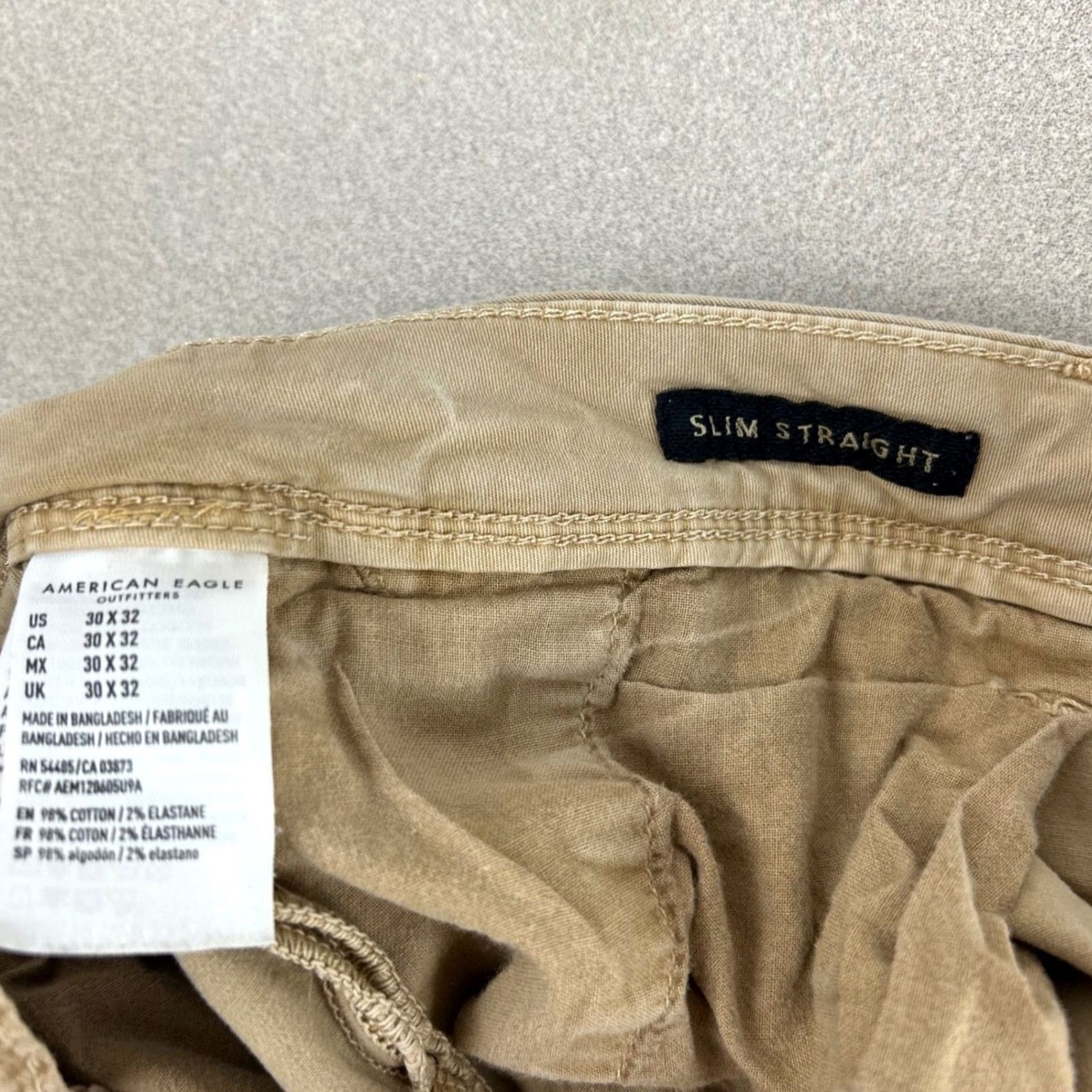 Vintage American Eagle Chino Pants Men 30x32 Khaki Slim Straight Next Level Flex Size US 30 / EU 46 - 4 Thumbnail