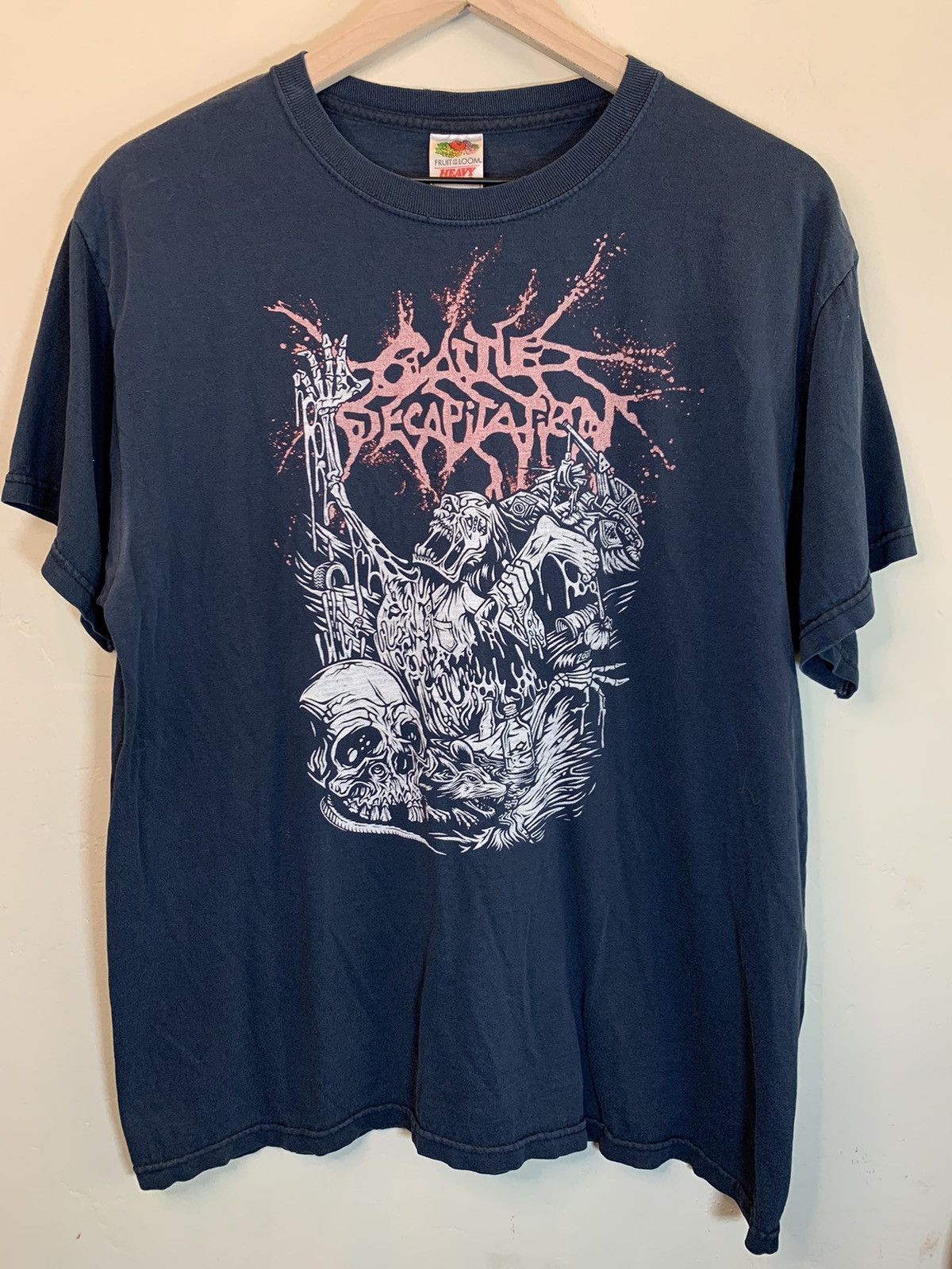Band Tees × Vintage RARE Vintage Cattle Decapitation Alone At The Landfill Shirt Size US L / EU 52-54 / 3 - 1 Thumbnail