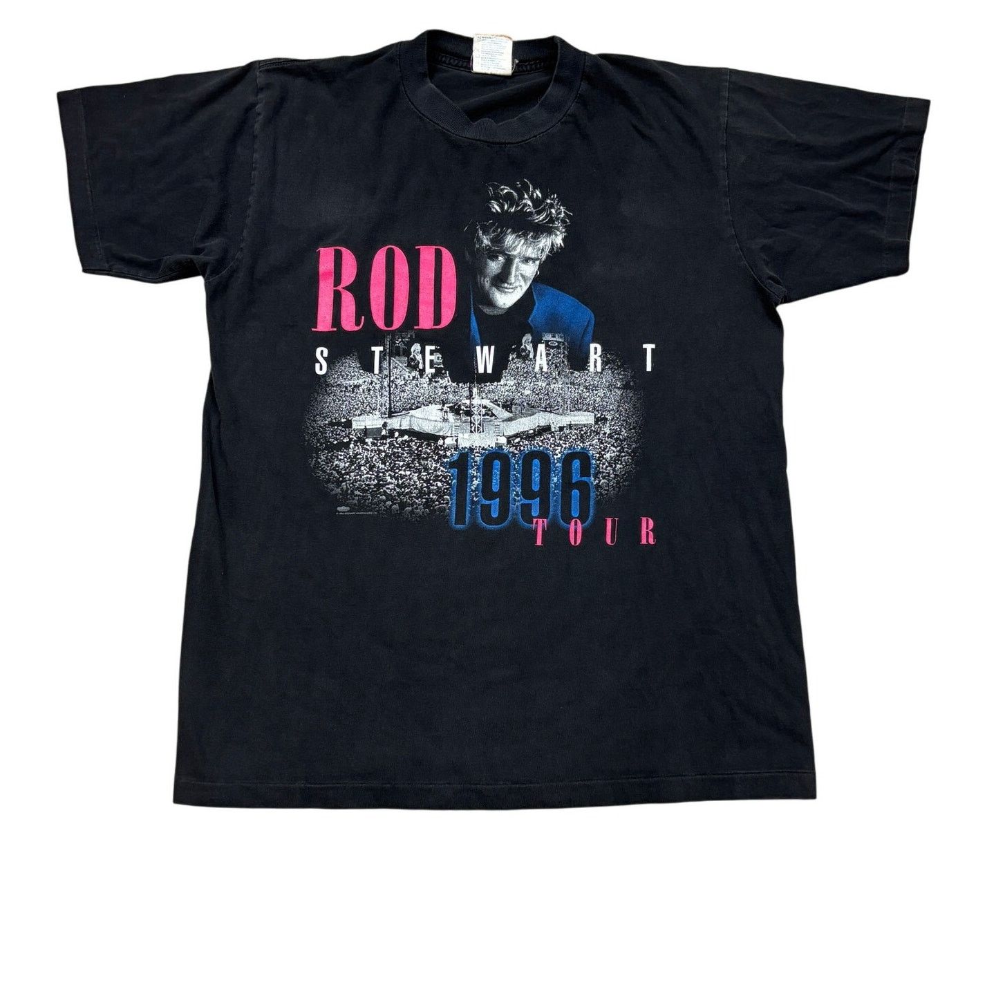 Band Tees × Vintage Vintage 1996 Rod Stewart In the Round Tour Shirt Men's Large Size US L / EU 52-54 / 3 - 1 Thumbnail