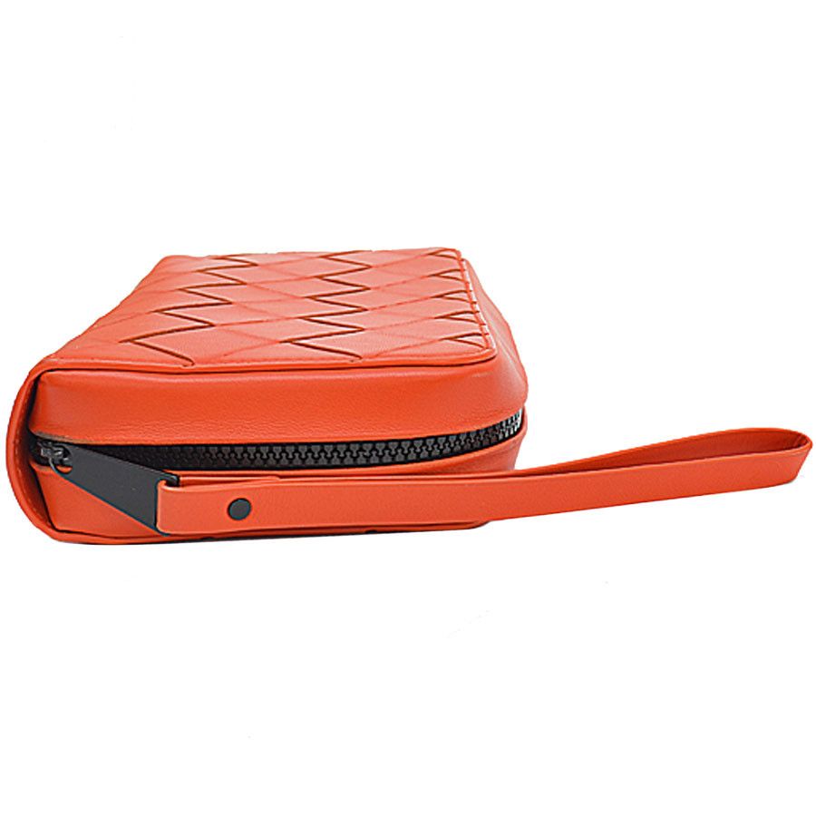 Bottega Veneta o1n1vont1124 Size: OS / Zipper Wallet in Orange Size ONE SIZE - 4 Thumbnail