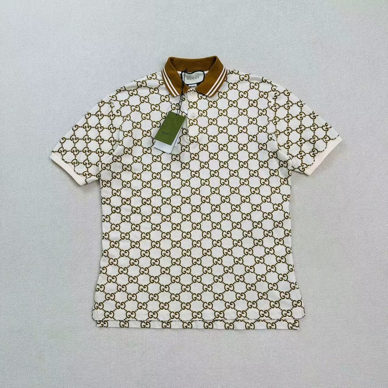 Gucci gucci logo print short sleeve polo shirt Size US M / EU 48-50 / 2 - 1 Thumbnail