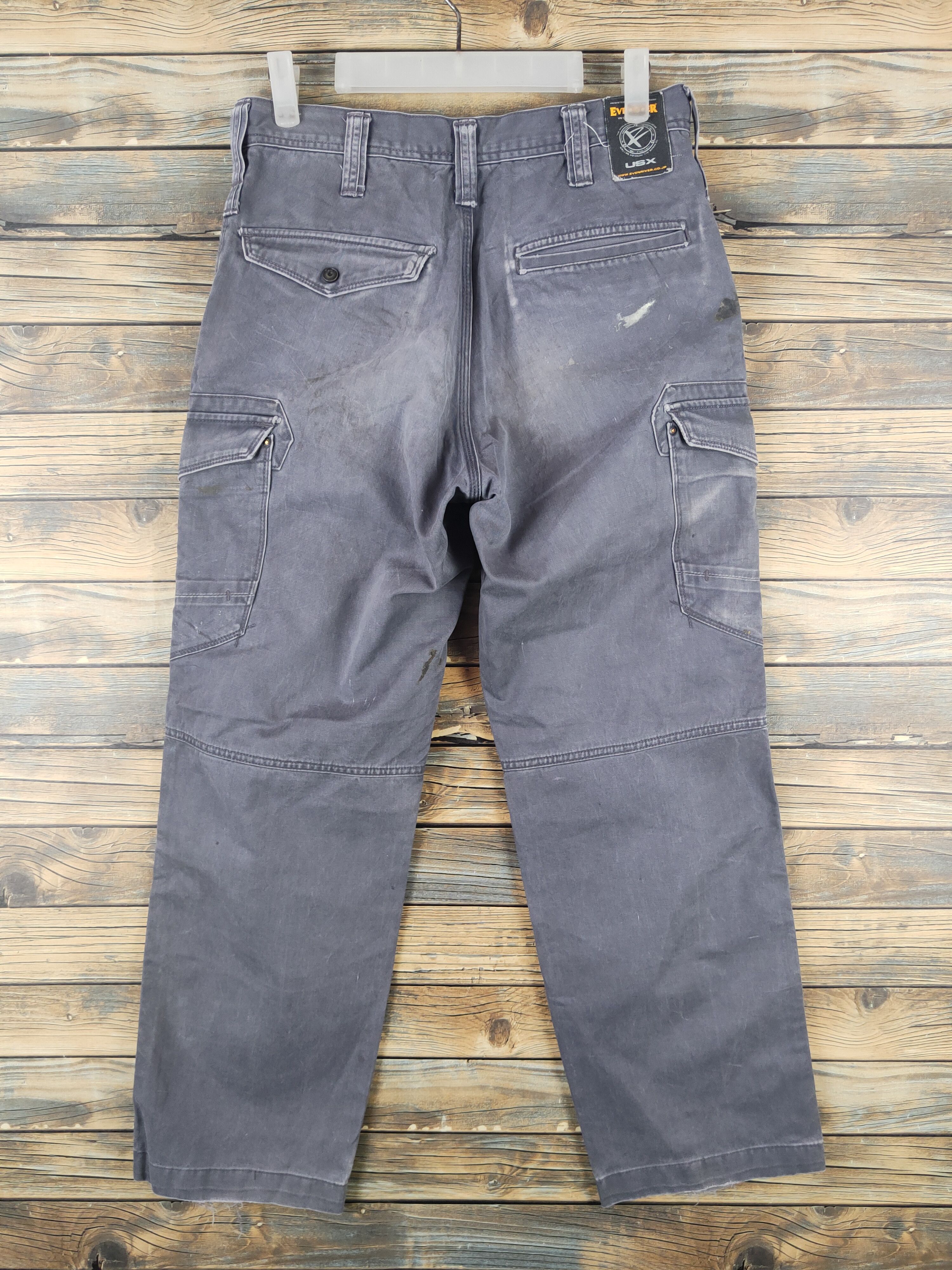 Japanese Brand DL Evenriver Dark Gray Multipocket Cargo Pants #46-272T Size US 29 - 7 Thumbnail