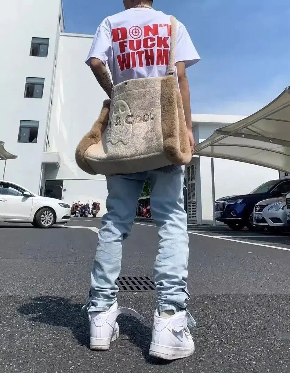 Japanese Brand Hip hop personalized slim fit distressed jeans Size US 32 / EU 48 - 5 Thumbnail