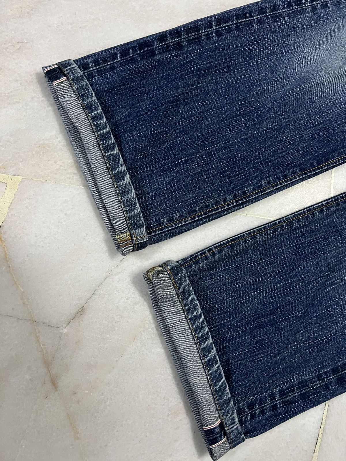 Edwin 💥Baggy💥Edwin 505ZX Selvedge Jean Very Rare Size US 30 / EU 46 - 4 Thumbnail