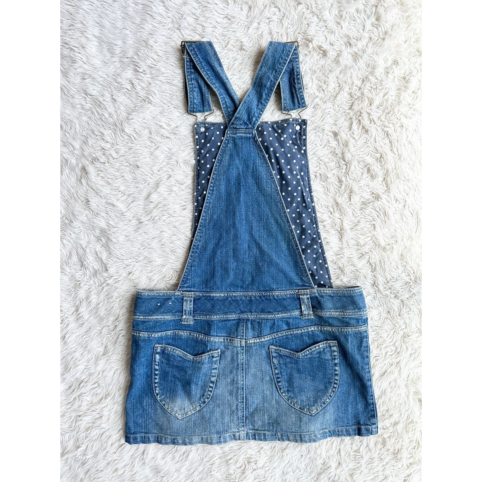 Arizona Jean Co. Y2K Pleated Miniskirt Overall Mini Dress Size M / US 6-8 / IT 42-44 - 2 Thumbnail