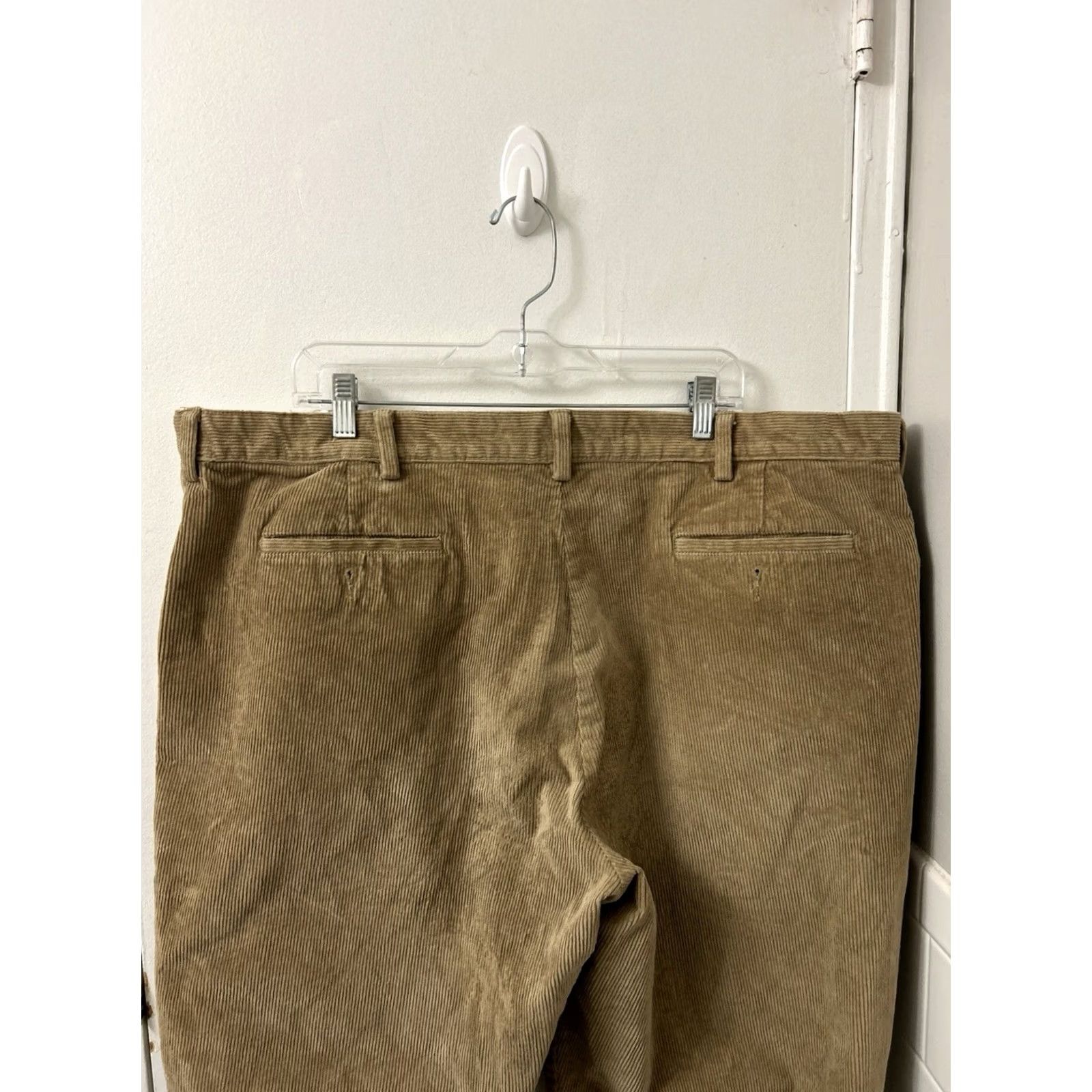Vintage LL Bean Country Corduroy Pants Mens 44x32 Brown Stretch Comfort Waist 502864 Size US 44 / EU 60 - 7 Thumbnail