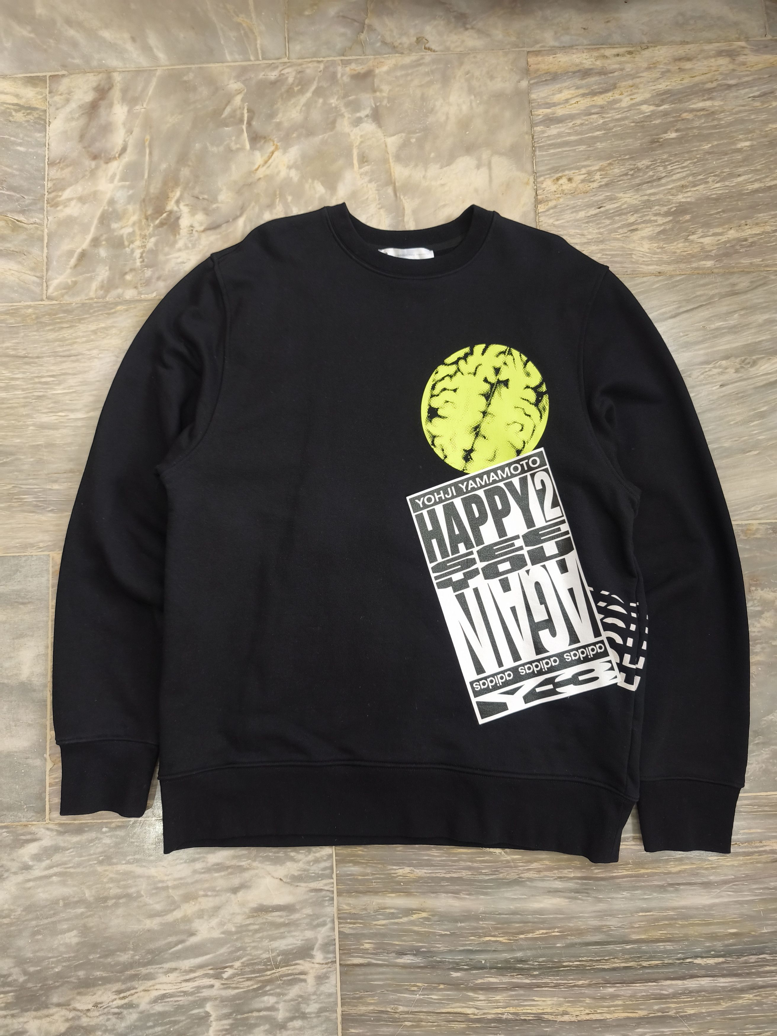Y-3 Yohji Yamamoto Y-3 OPTIMISTIC ILLUSIONS SWEATSHIRT Size US M / EU 48-50 / 2 - 1 Thumbnail