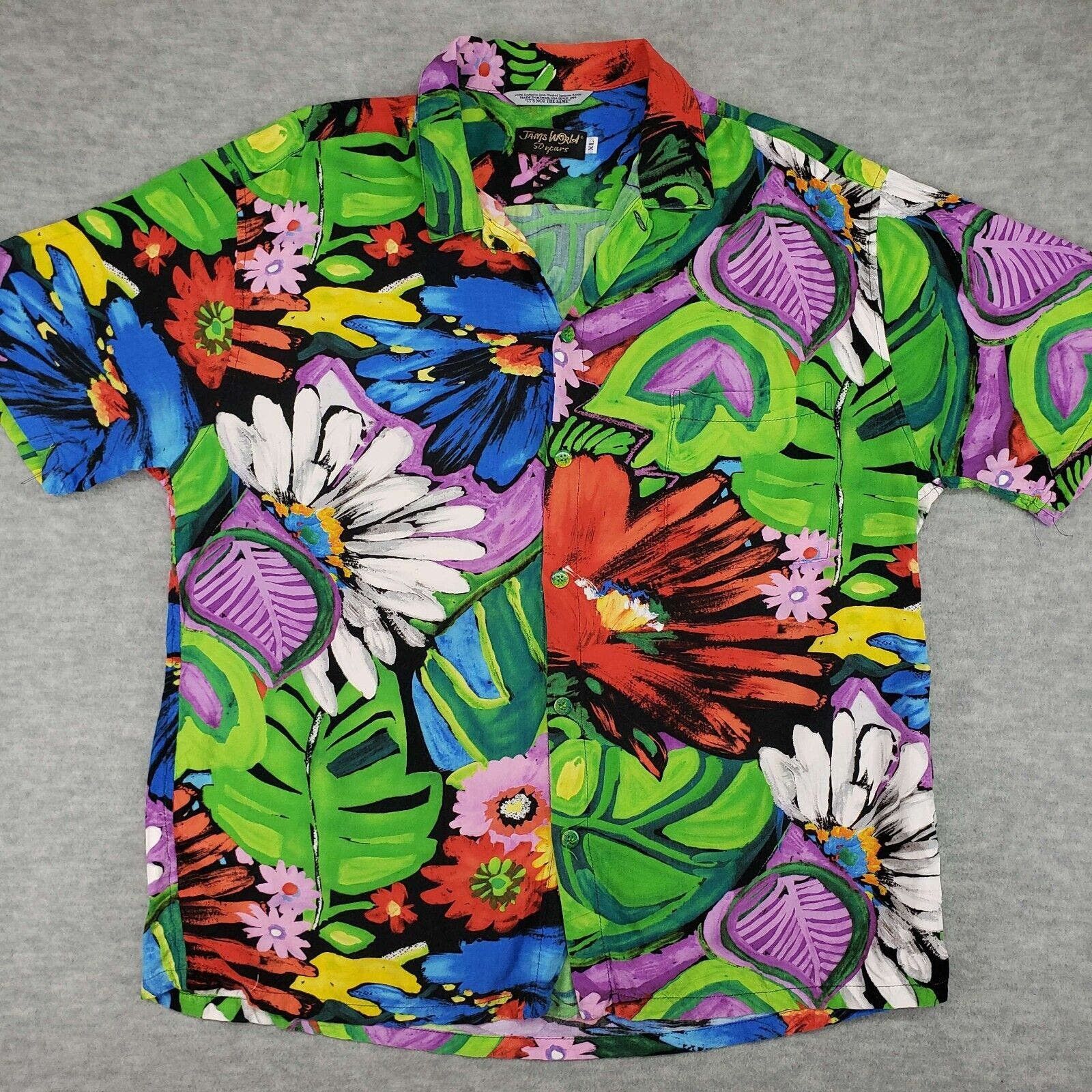 image of Jams World Limited Edition Mens XL 50 Years Hawaiian Shirt