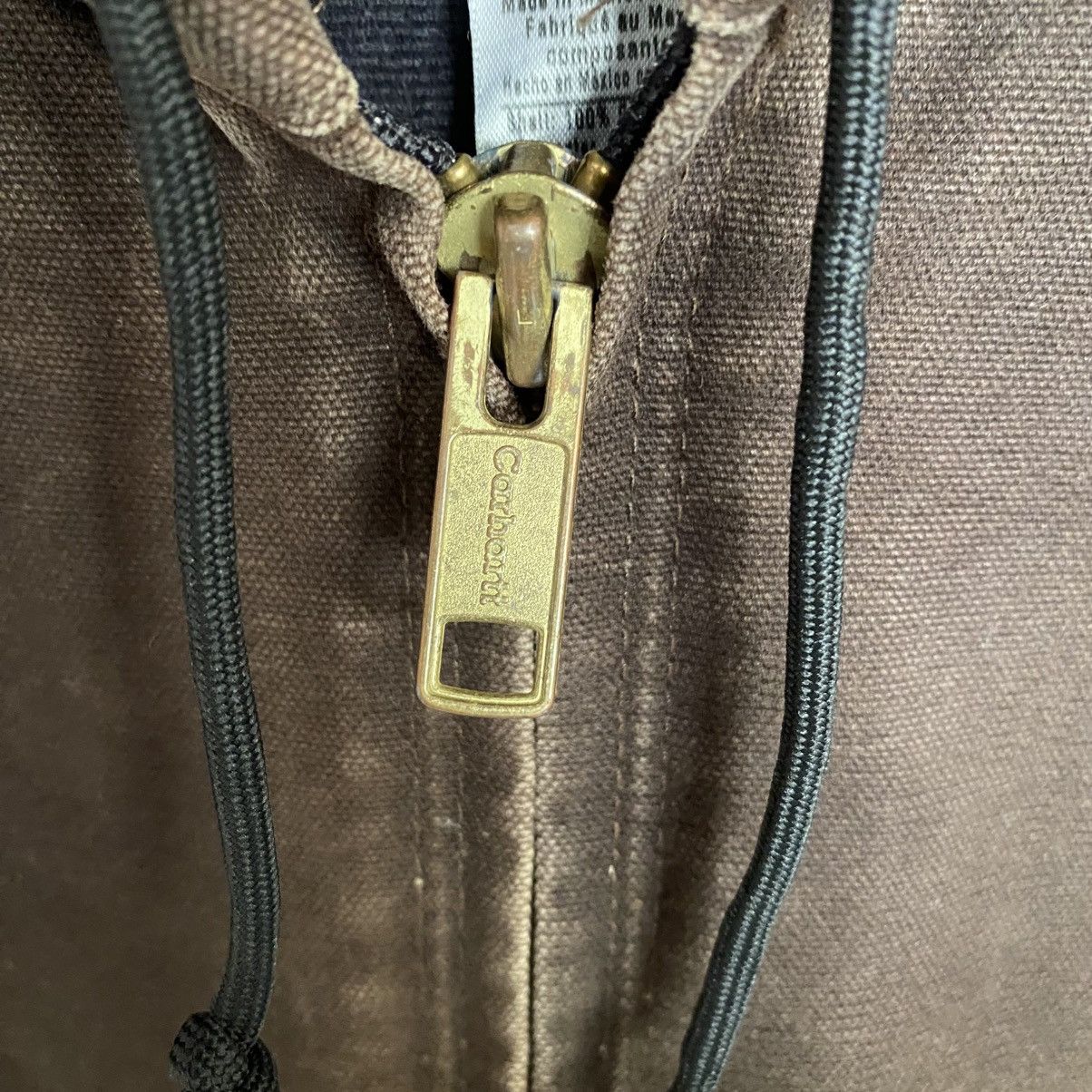 Carhartt Vintage Carhartt Brown Active Hooded Jacket Size US XL / EU 56 / 4 - 5 Thumbnail