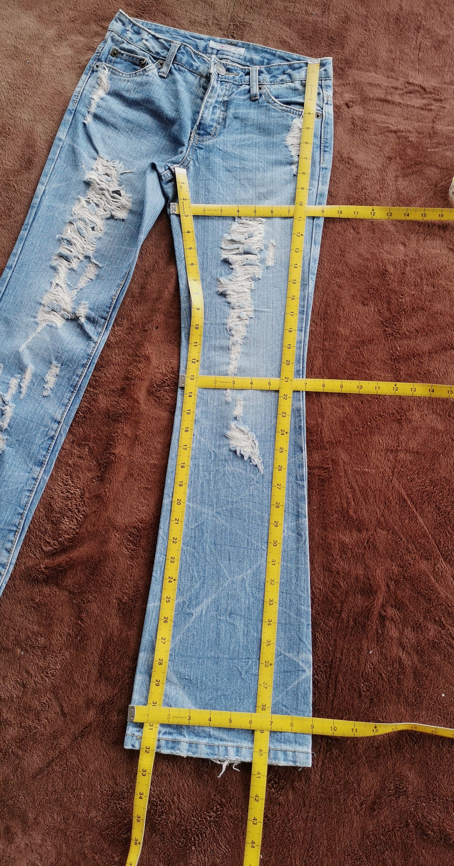 Tornado Mart Colza Flare Distressed Jeans Style LGB/If6Was9 Size US 28 / EU 44 - 7 Thumbnail