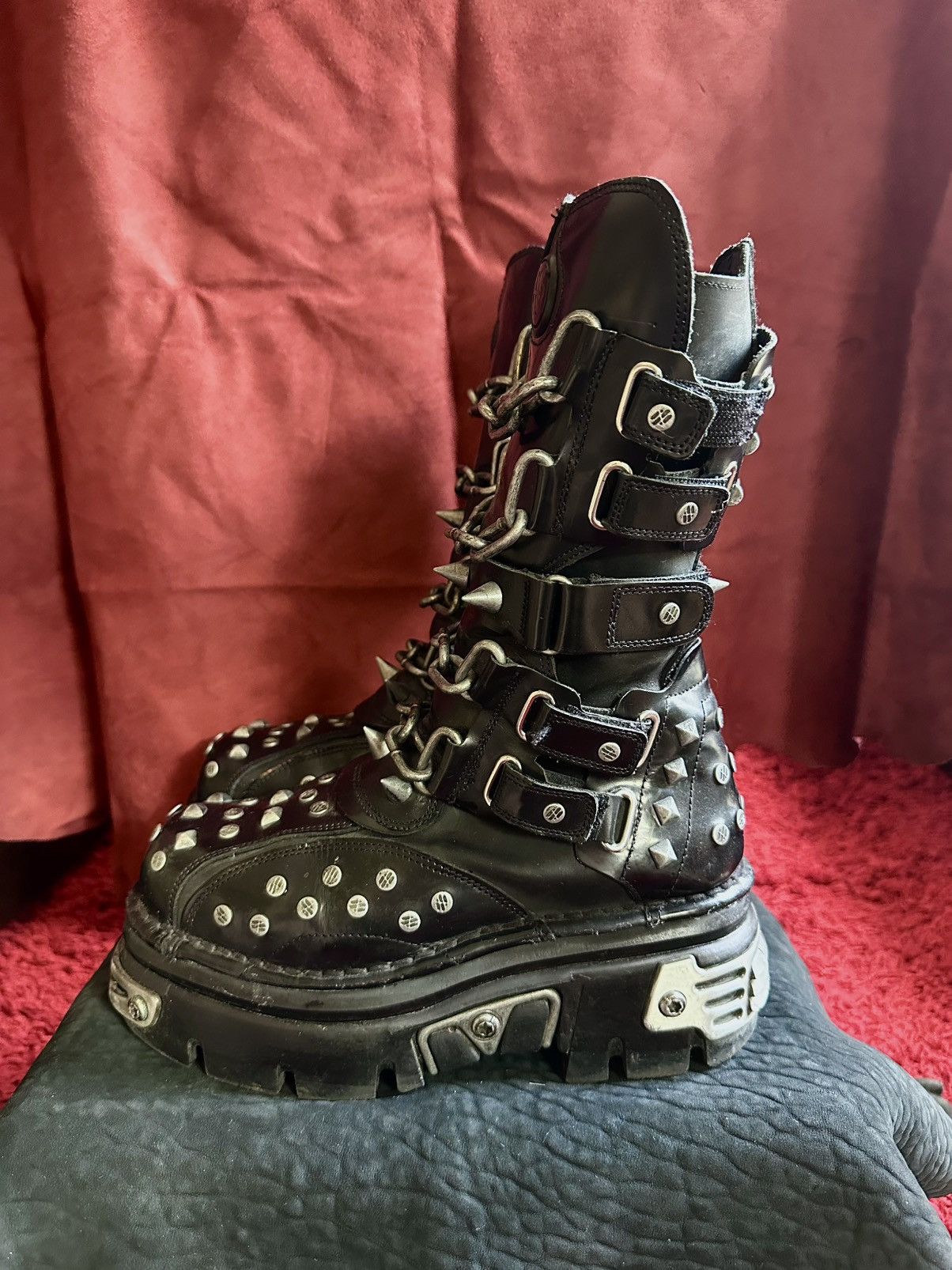 New Rock New Rock Gothic Punk Platform Boots Size US 5.5 / IT 35.5 - 1 Thumbnail