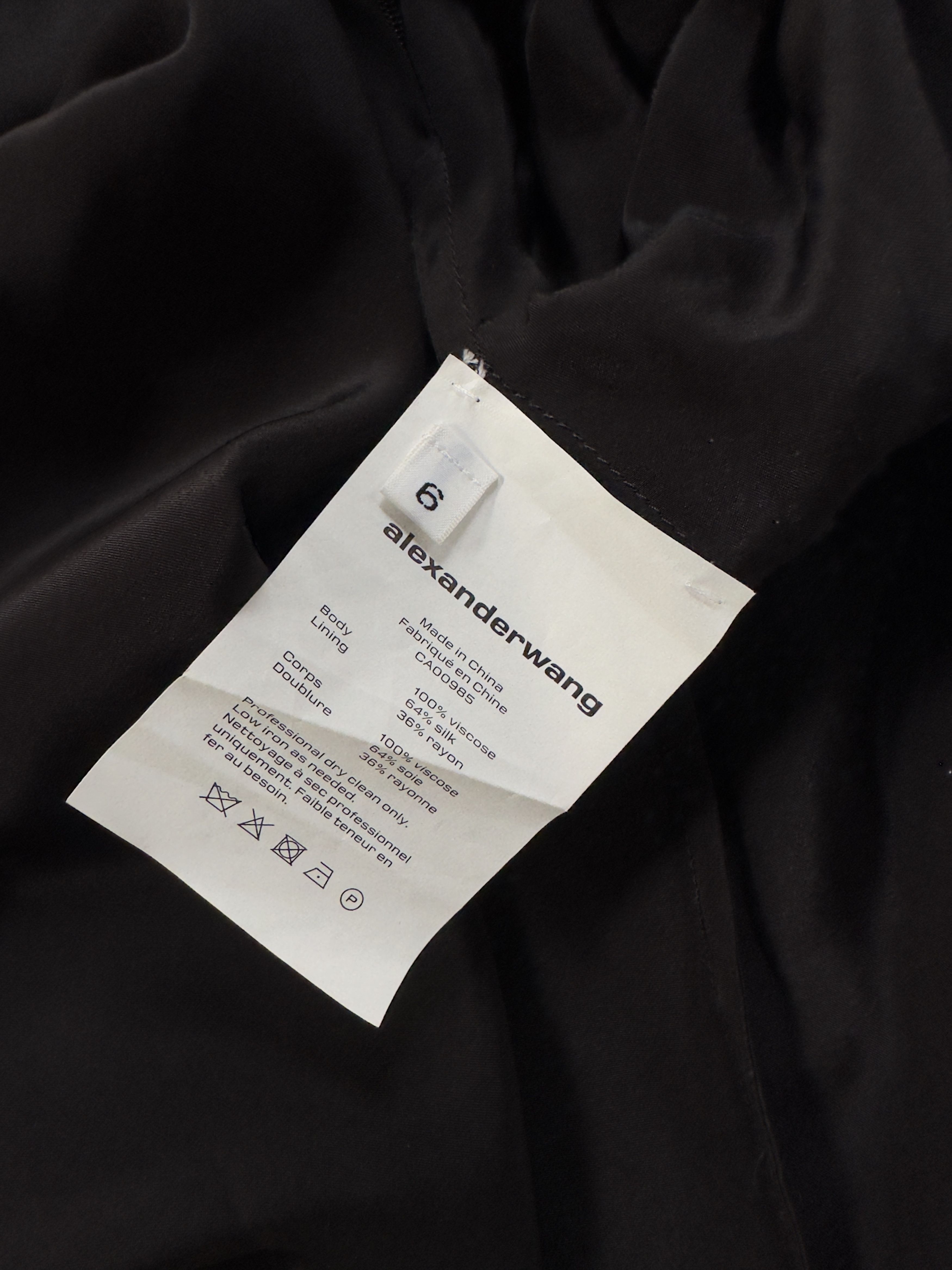 Alexander Wang Black silk dress - Alexander Wang Size S / US 4 / IT 40 - 6 Thumbnail
