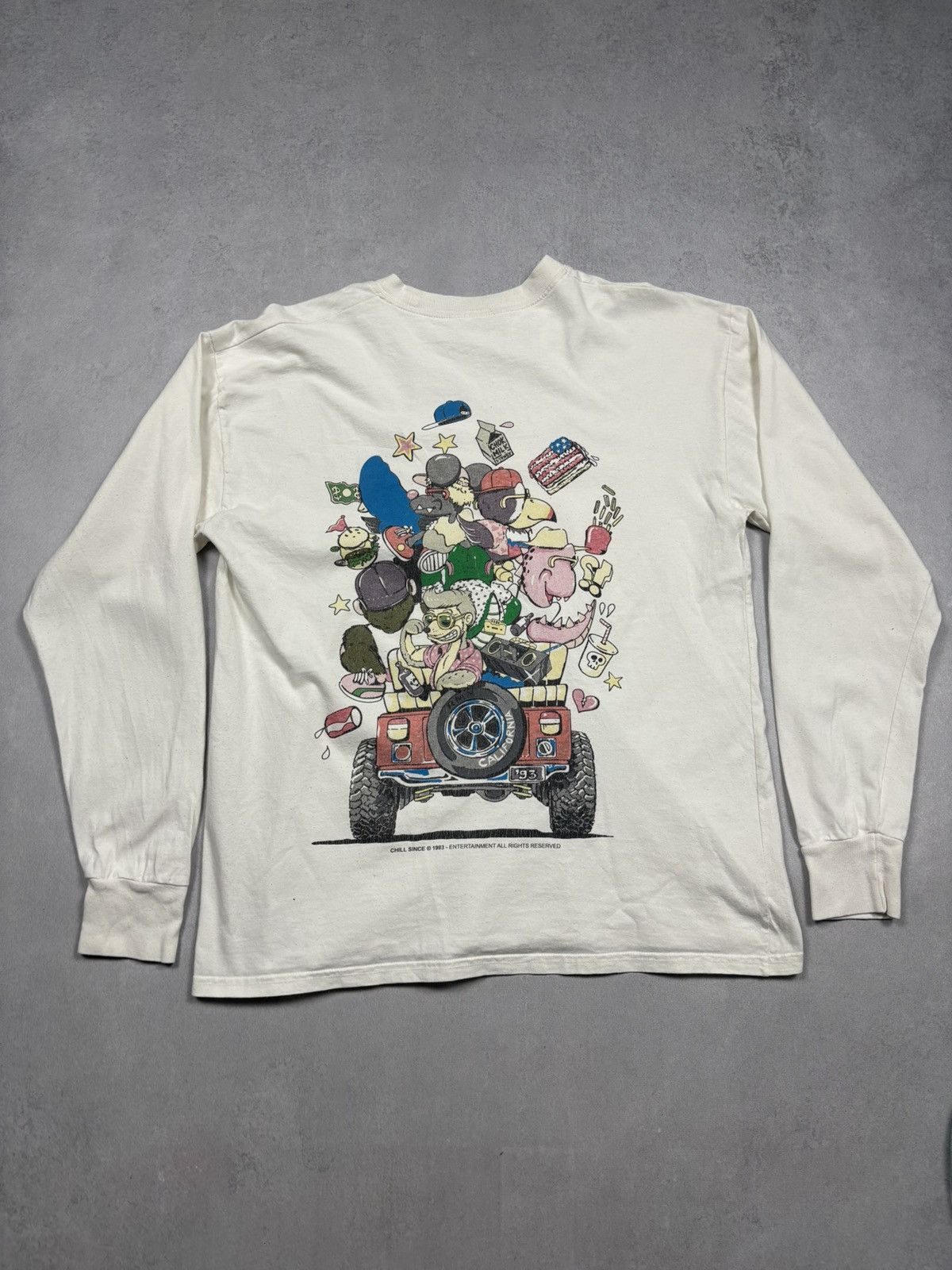 Vintage Vintage Chill Since 1993 Cartoon Graphic Long Sleeve Y2K M Size US M / EU 48-50 / 2 - 2 Thumbnail
