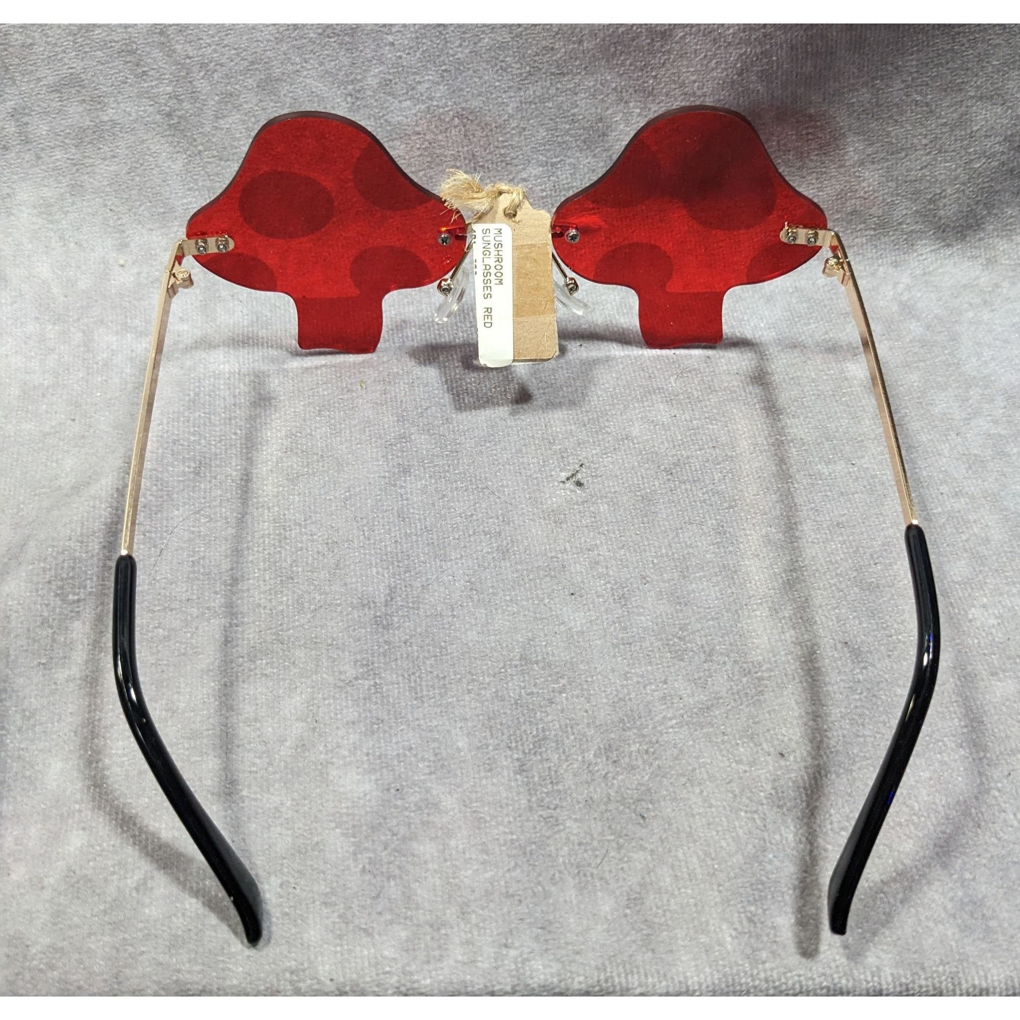 Other Funky Cottagecore Red Mushroom Novelty Sunglasses Size ONE SIZE - 6 Thumbnail