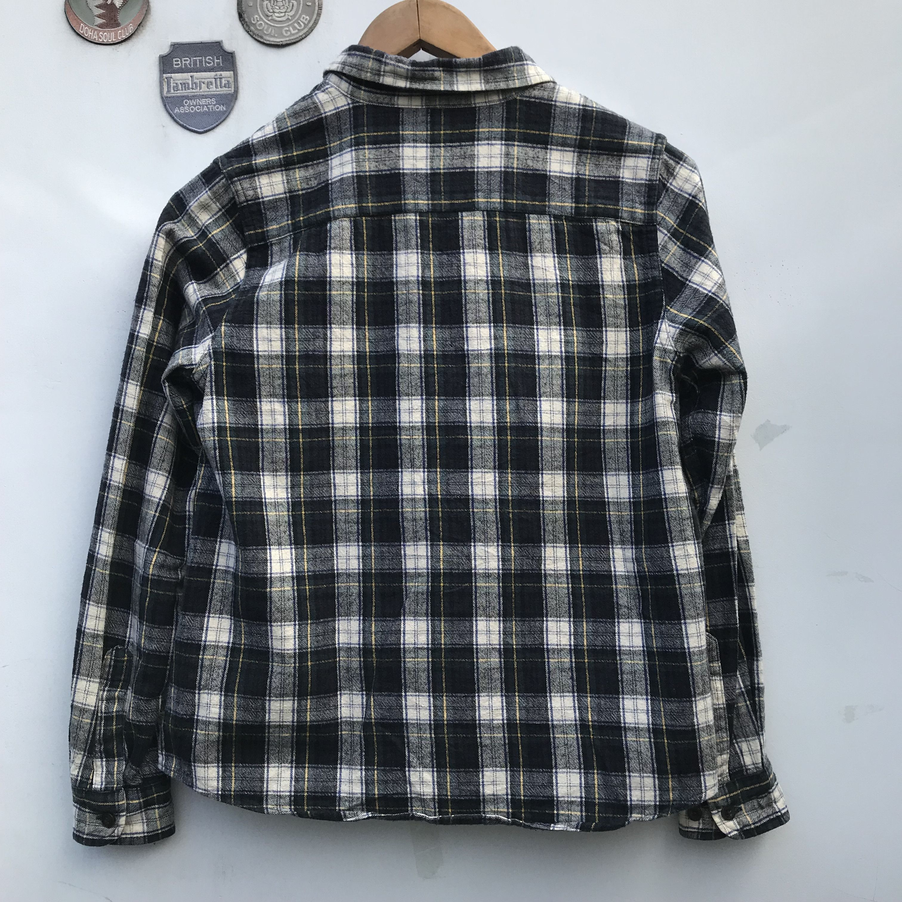 L.L. Bean Vintage LL Bean Flannel shirt plaid tartan green black Size US S / EU 44-46 / 1 - 7 Thumbnail