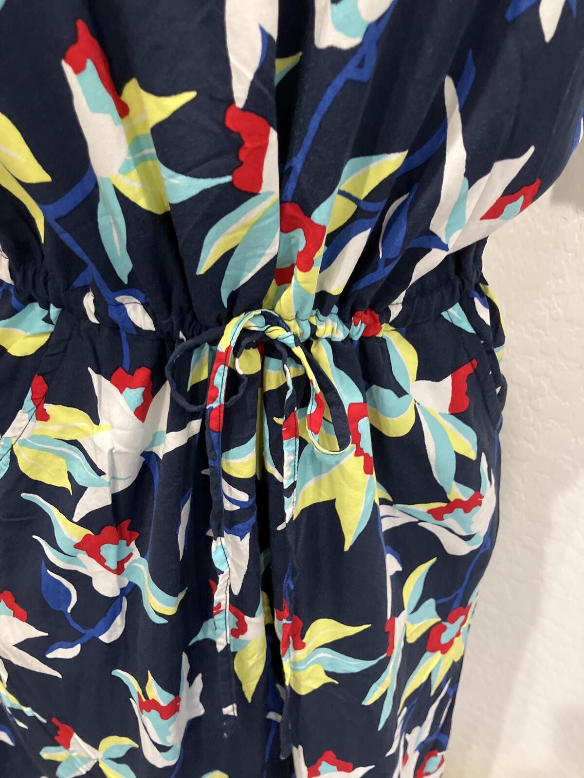 Gap GAP Pre loved Sleeveless Floral Drawstring Waist Dress Size M / US 6-8 / IT 42-44 - 8 Thumbnail
