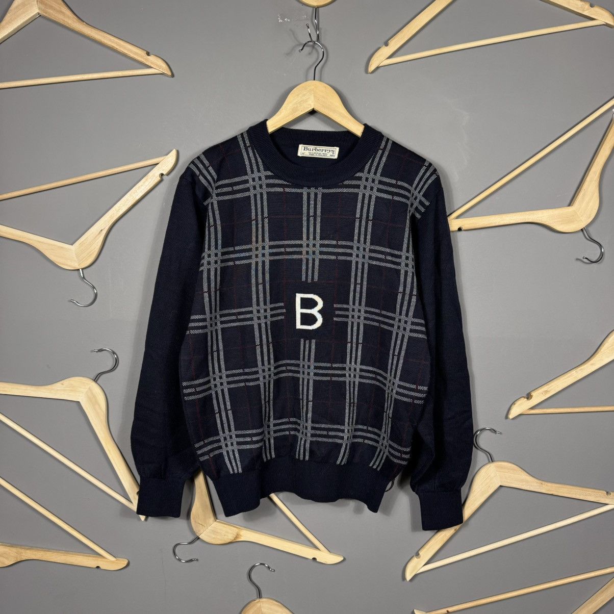 Burberry Vintage Check intarsia-knit Jumper | Neutrals