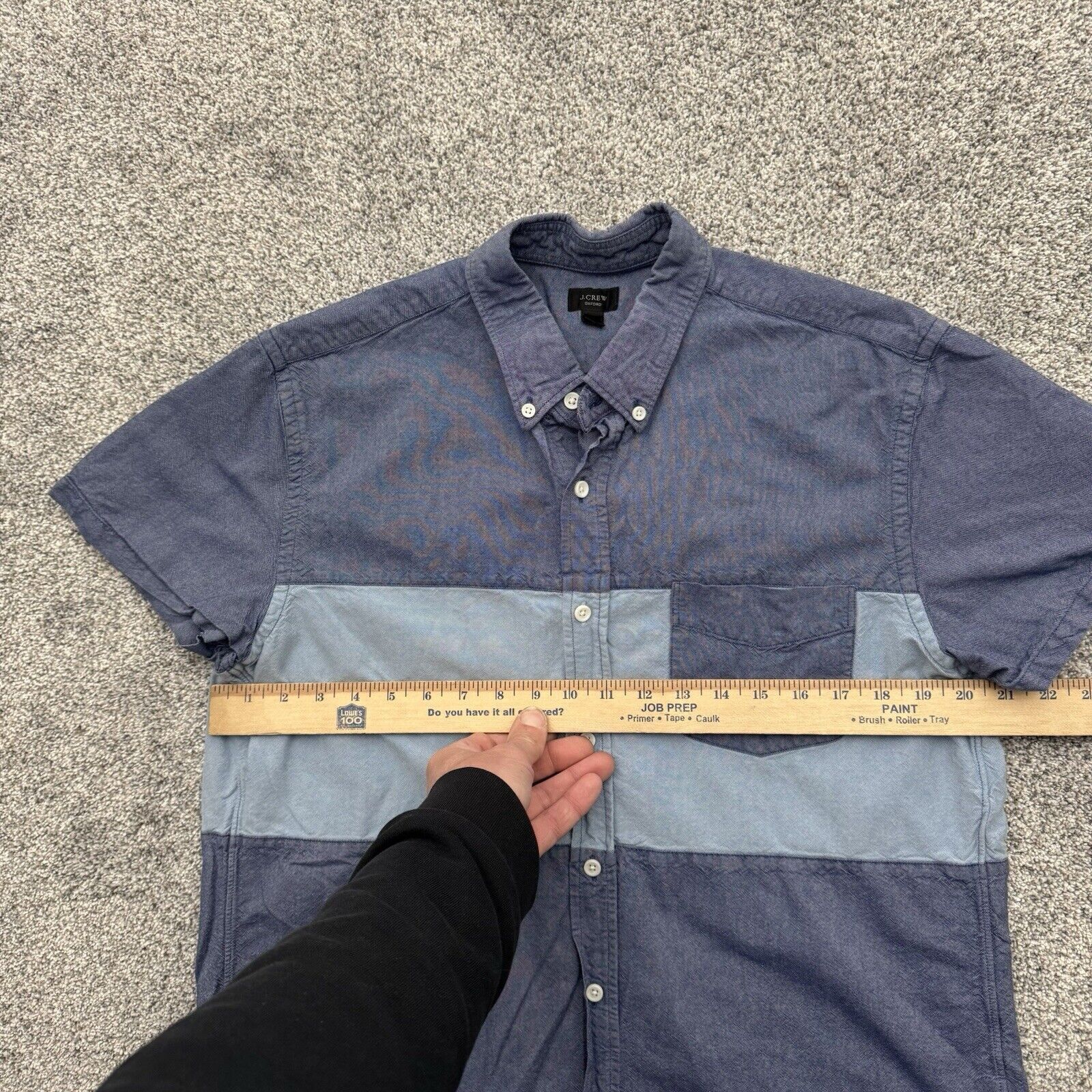 J.Crew J. Crew Oxford Shirt Mens Large Coastal Retro 90s Y2K Size US L / EU 52-54 / 3 - 3 Thumbnail