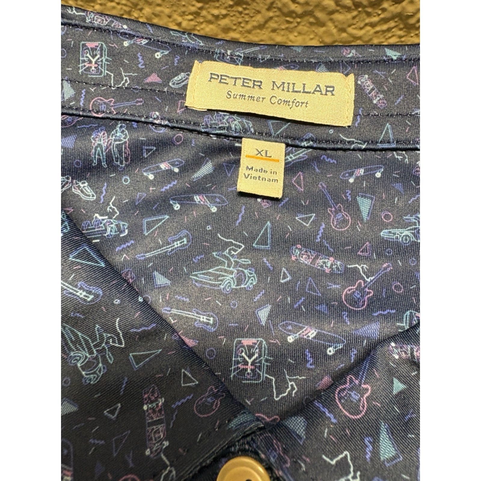 Peter Millar Peter Millar Polo Shirt Mens XL Blue Golf Summer Comfort Back To The Future Size US XL / EU 56 / 4 - 2 Thumbnail