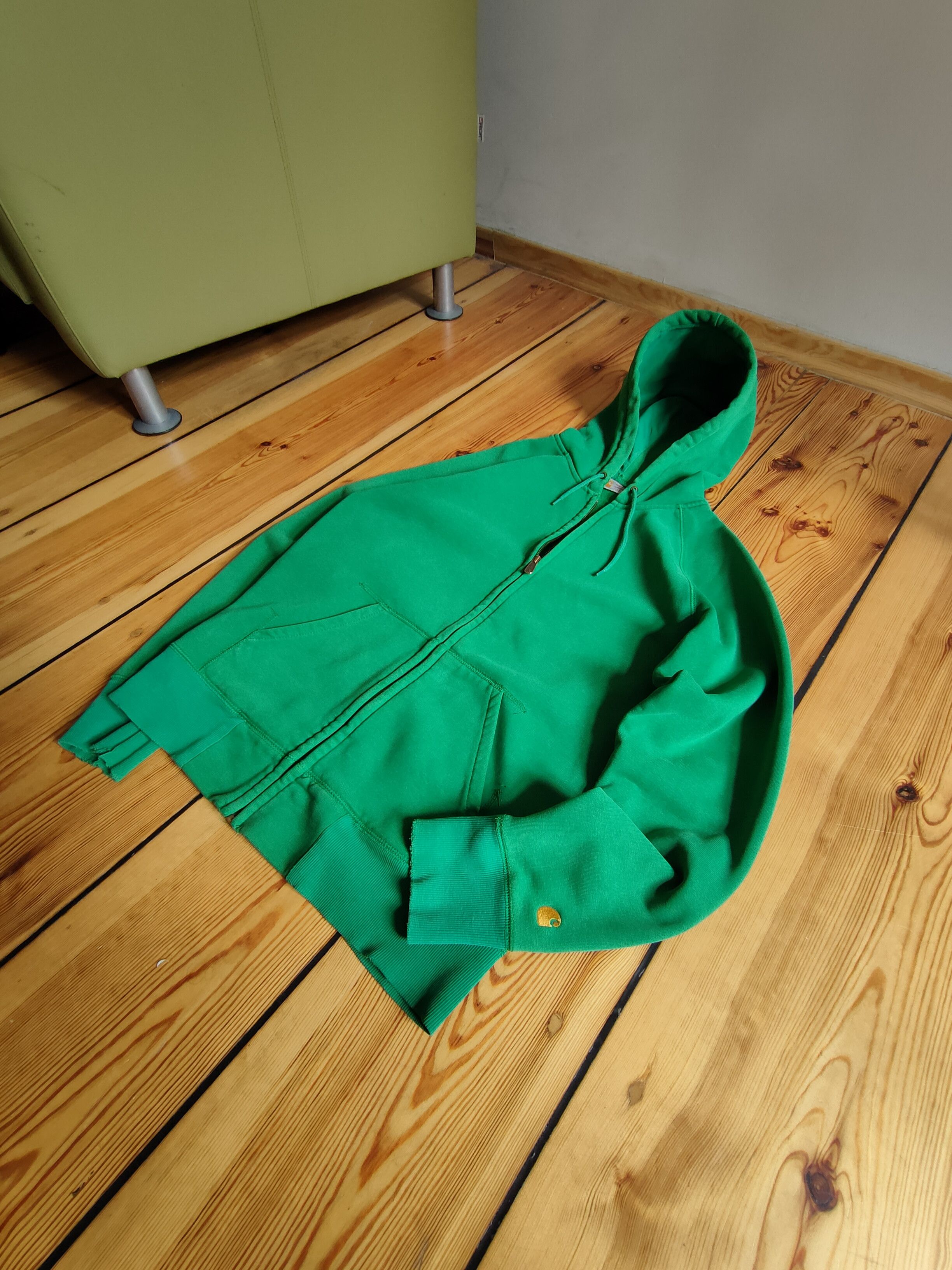Carhartt Carhartt Hooded Chase Jacket Distressed Green Hoodie Size US S / EU 44-46 / 1 - 1 Thumbnail