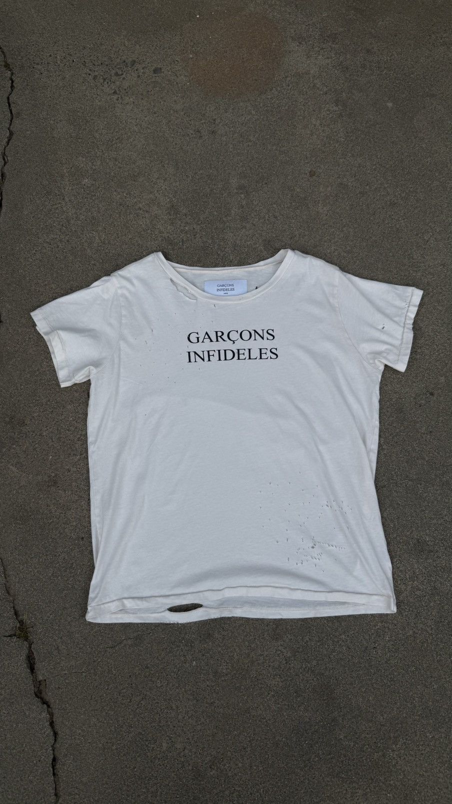 GARCONS INFIDELES Garçons infideles thrashed tee Size US M / EU 48-50 / 2 - 1 Thumbnail