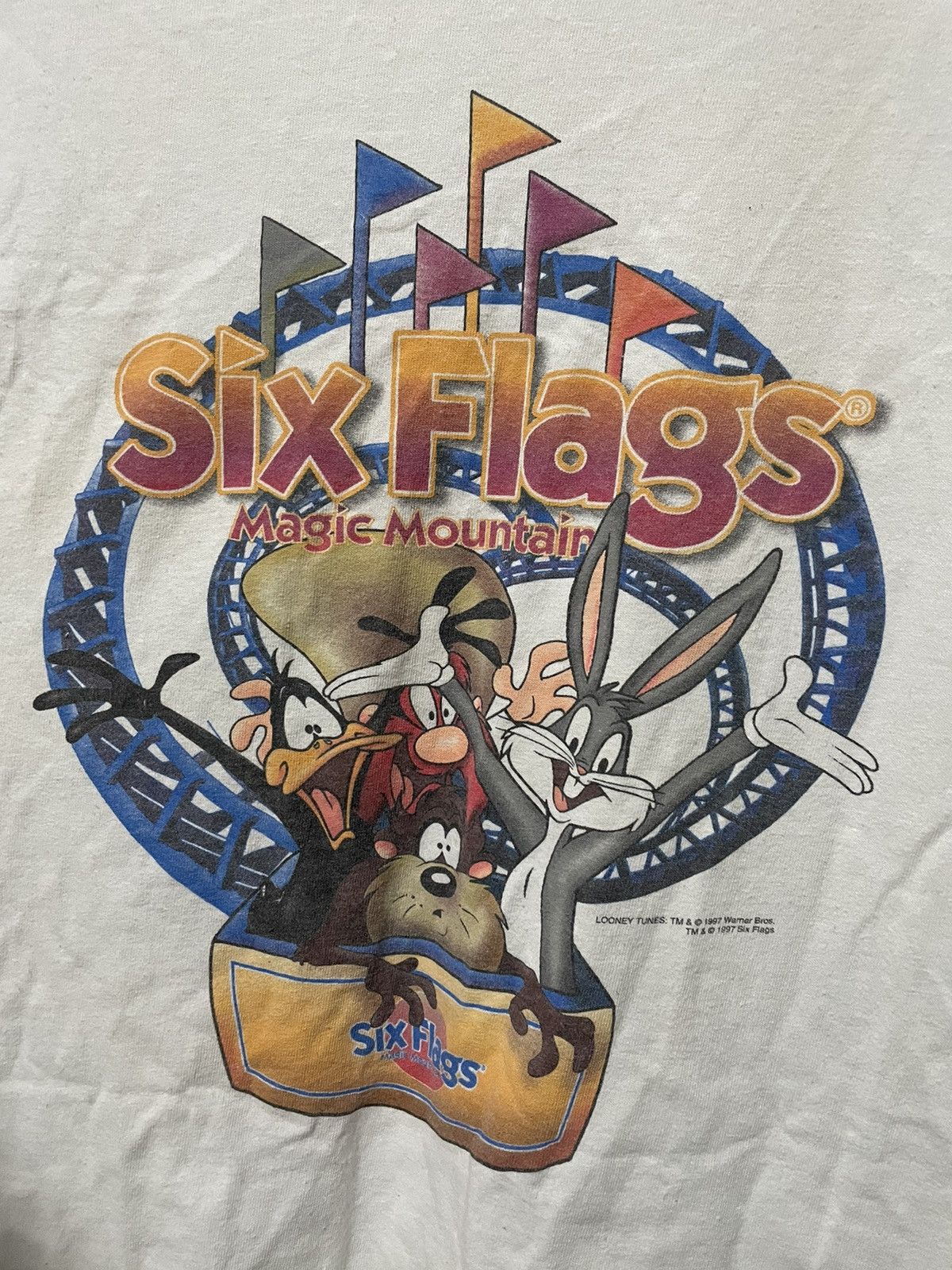 Cartoon Network Vintage 1997 Six Flags Magic Looney Tunes T Shirt Disney Tee Size US S / EU 44-46 / 1 - 4 Thumbnail