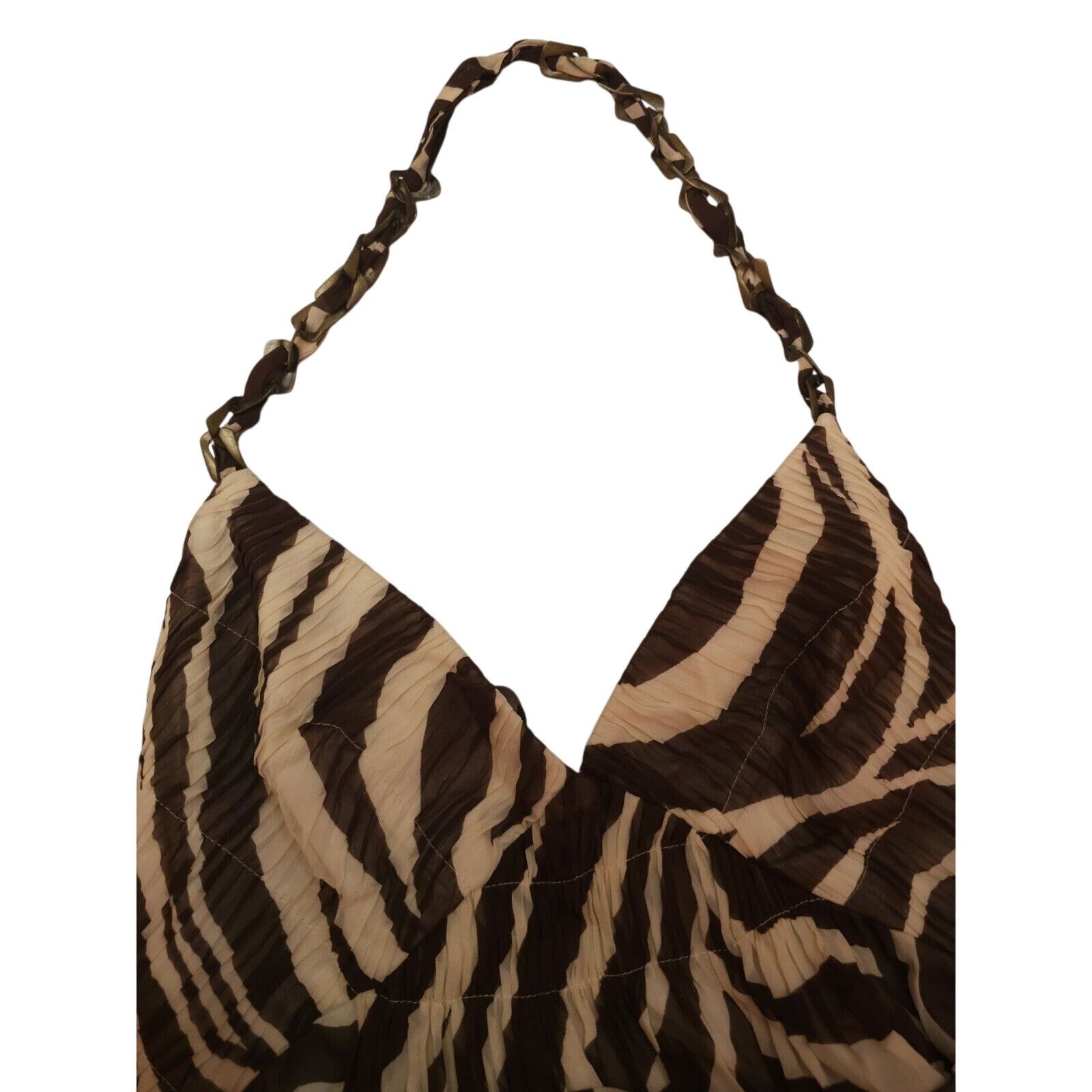Bcbgmaxazria BCBG MAXAZRIA Silk Maxi Hatler Animal Print Dress Size 10 Size L / US 10 / IT 46 - 5 Thumbnail