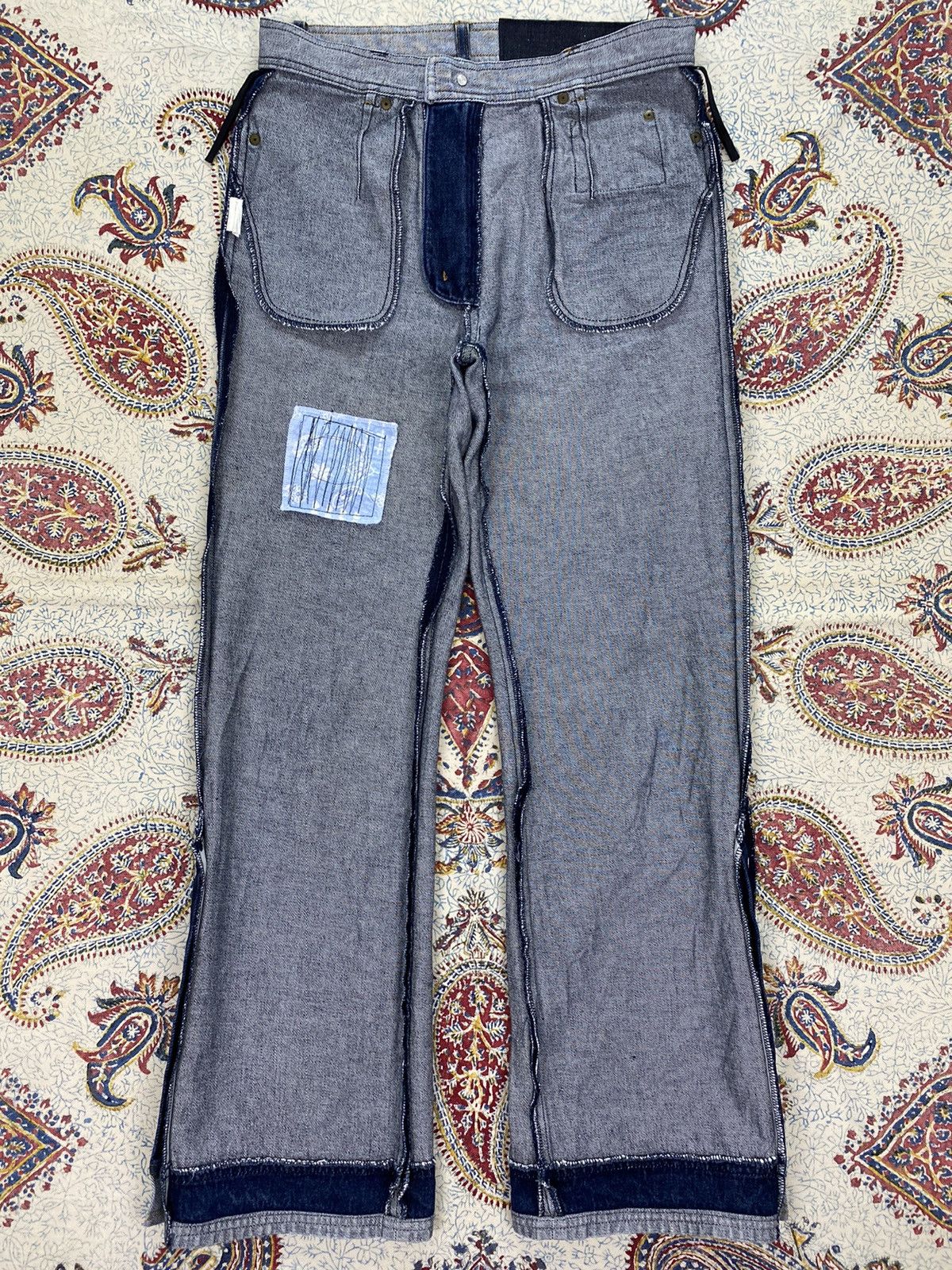 Blue Blue Japan Betty’s Blue by Shinji Abe Flare Denim Size 29" - 10 Thumbnail