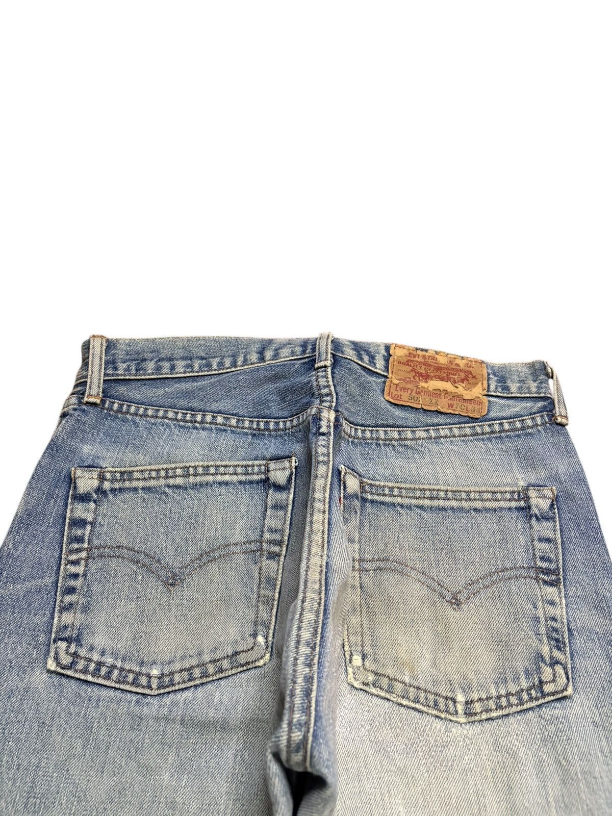 Levi's Vintage 90s Levis 502XX Selvedge Big E Mud Wash Loose Jeans Size US 29 - 9 Thumbnail
