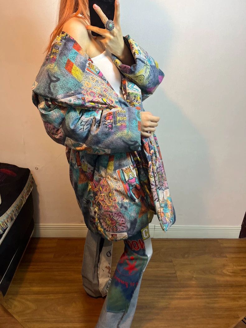 Kenzo KENZO Super fun patterned cotton jacket with straps Size S / US 4 / IT 40 - 9 Thumbnail