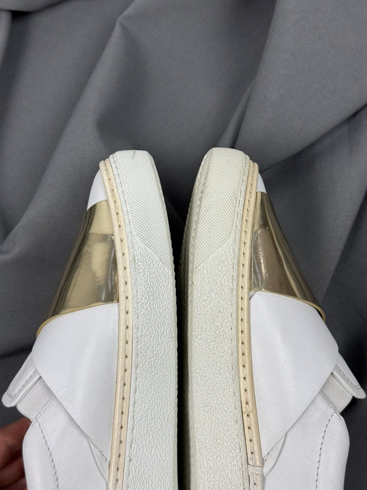 N21 N21 Slip On Leather White/Gold Shoes Made in Italy Size US 9 / EU 42 - 8 Thumbnail