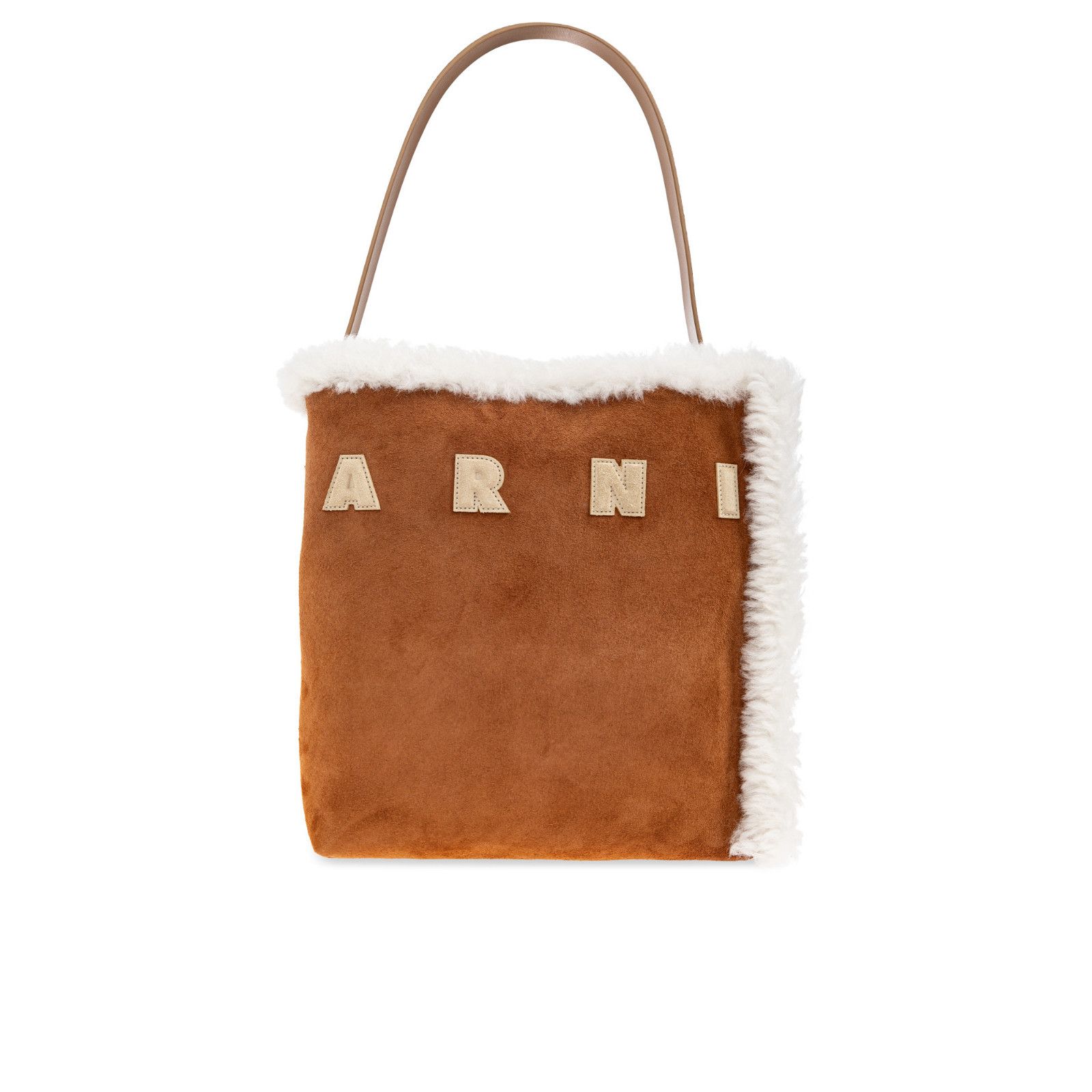 Marni MARNI Brown Shearling Shoulder Bag New & Authentic Size ONE SIZE - 1 Thumbnail