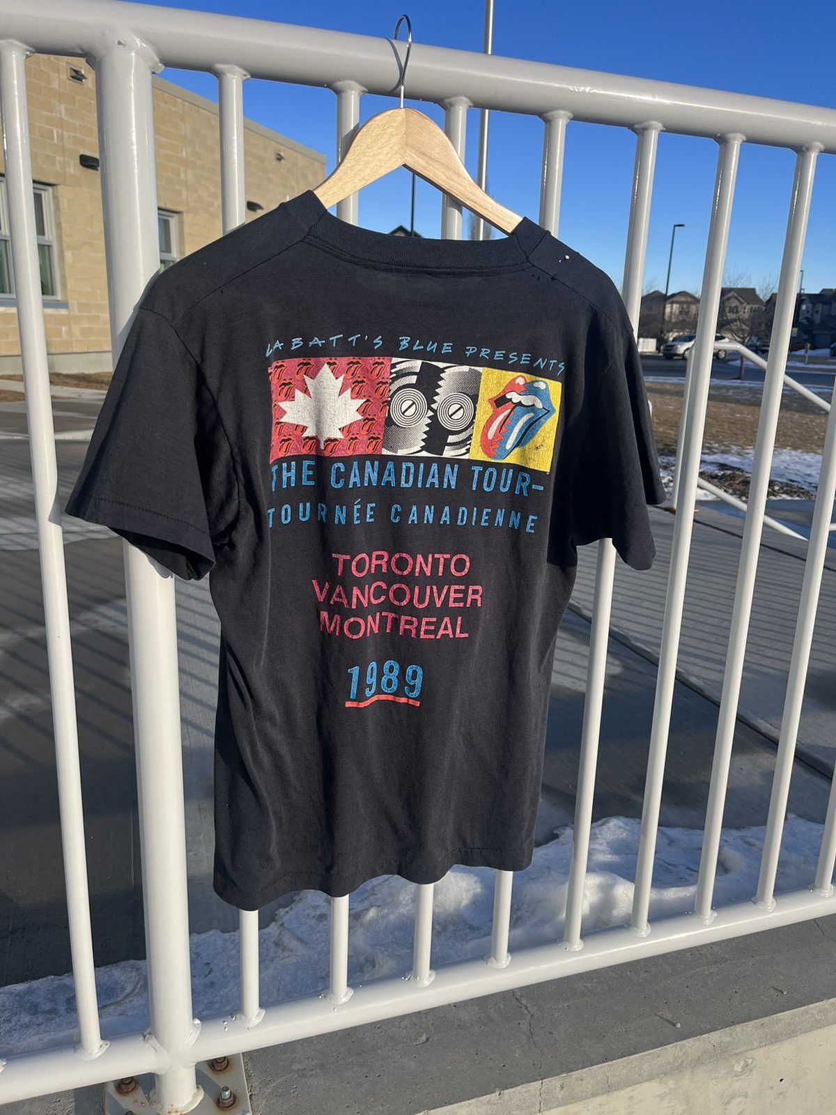Band Tees × Vintage 1989 Rolling Stones Steely Wheels Tour Shirt Size US S / EU 44-46 / 1 - 4 Thumbnail