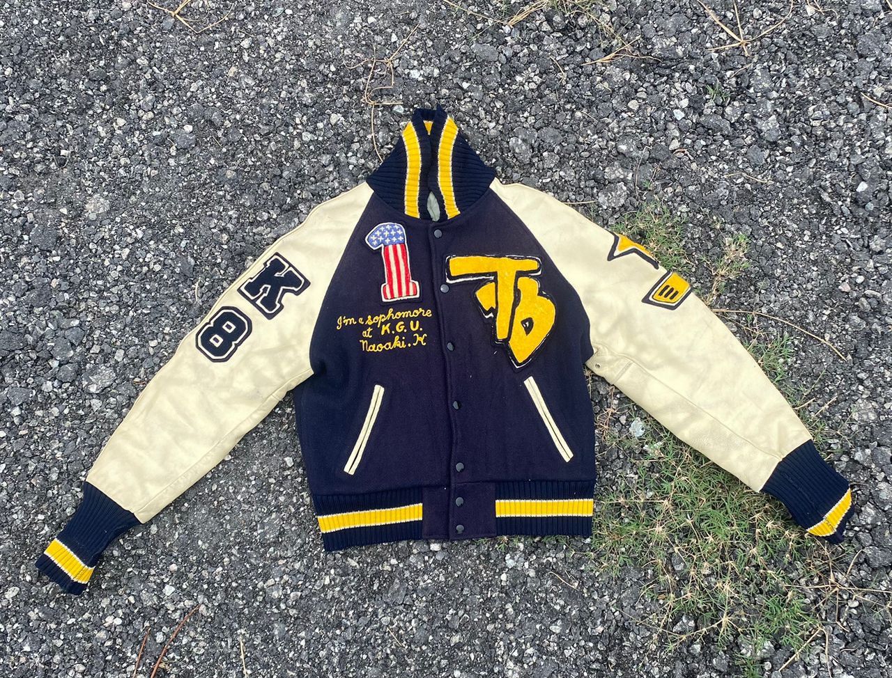 Vintage varsity jacket custom made by tm Ethetics