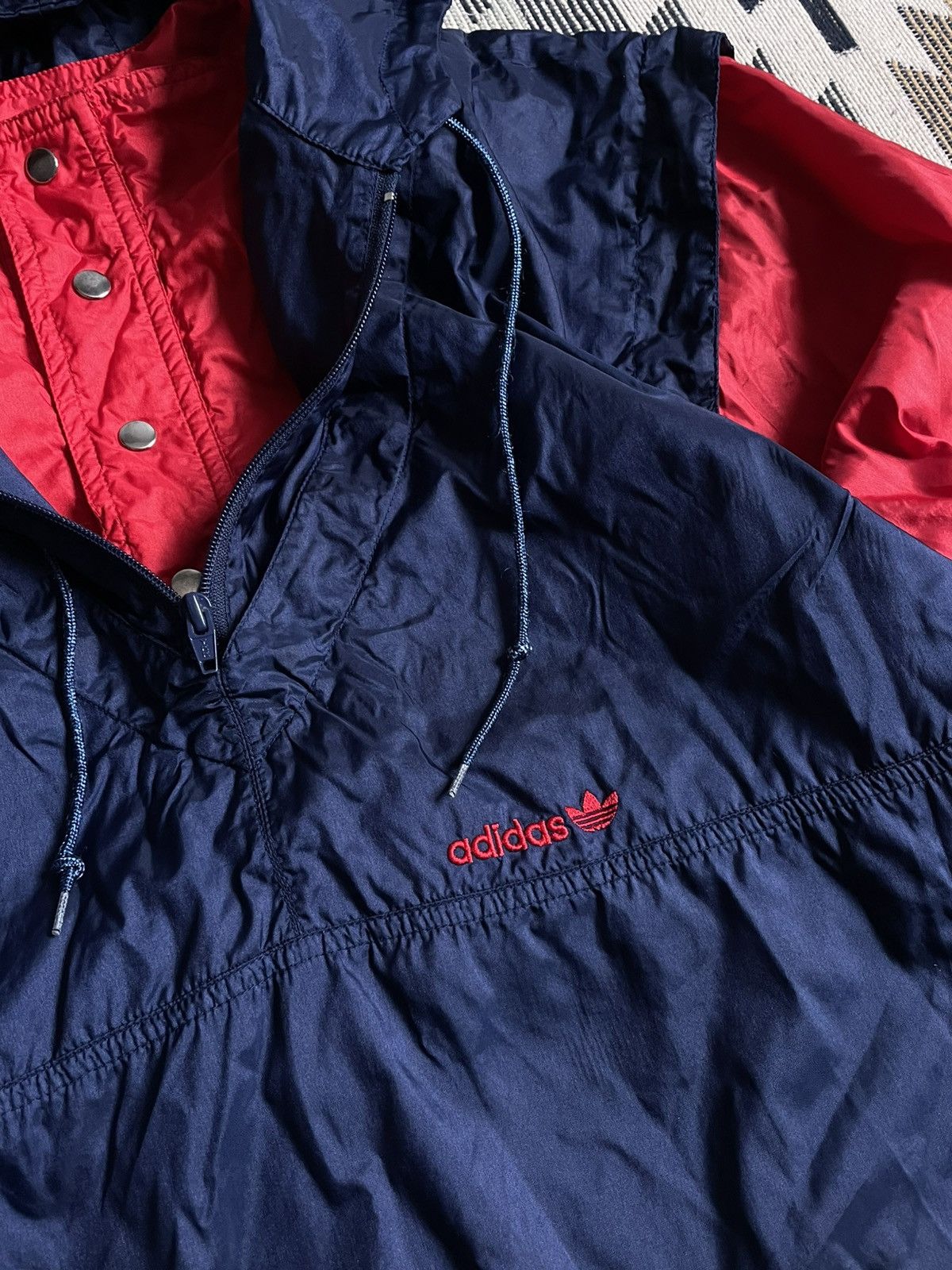 Vintage Vintage 90’s Adidas Nylon Track Retro Jacket Size US M / EU 48-50 / 2 - 7 Thumbnail