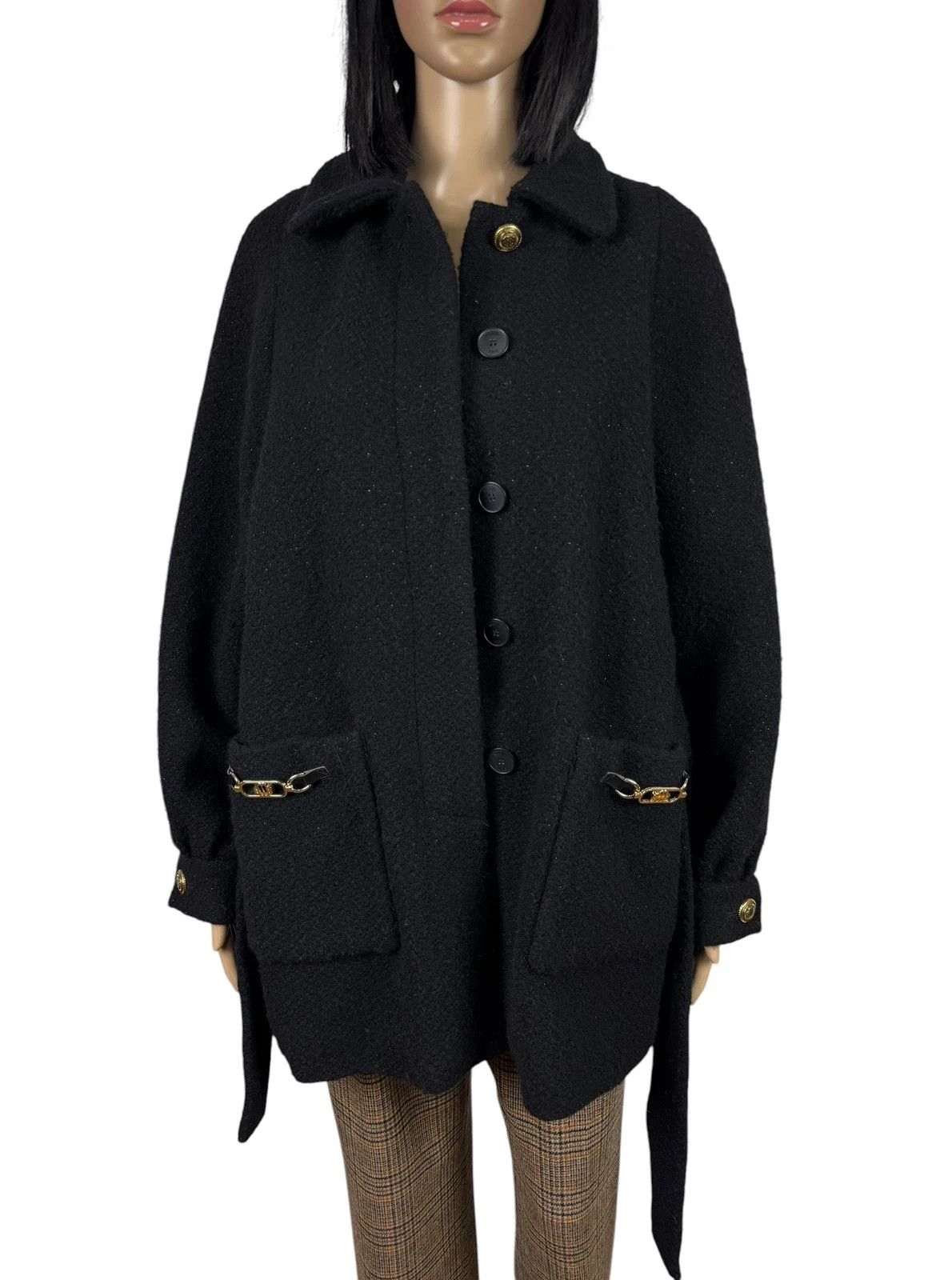 Maje Maje Wool Tweed Coat Belted size 34 Size XS / US 0-2 / IT 36-38 - 10 Thumbnail