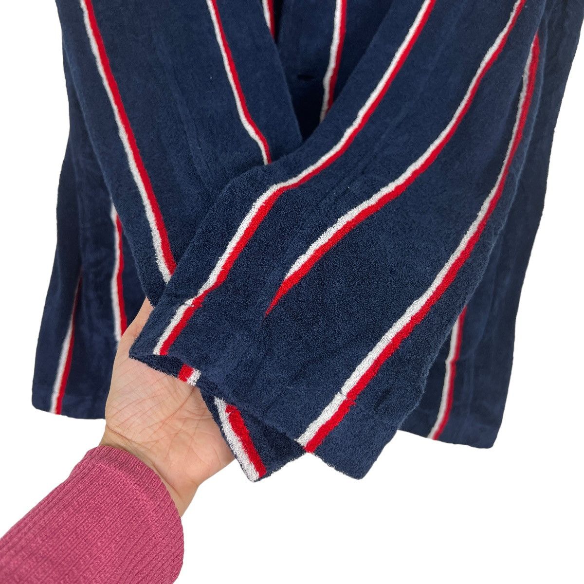 Other 🔥 DREW & CO ARTISAN STRIPE CARDIGAN BLAZER MADE IN ITALY Size US XXL / EU 58 / 5 - 13 Thumbnail
