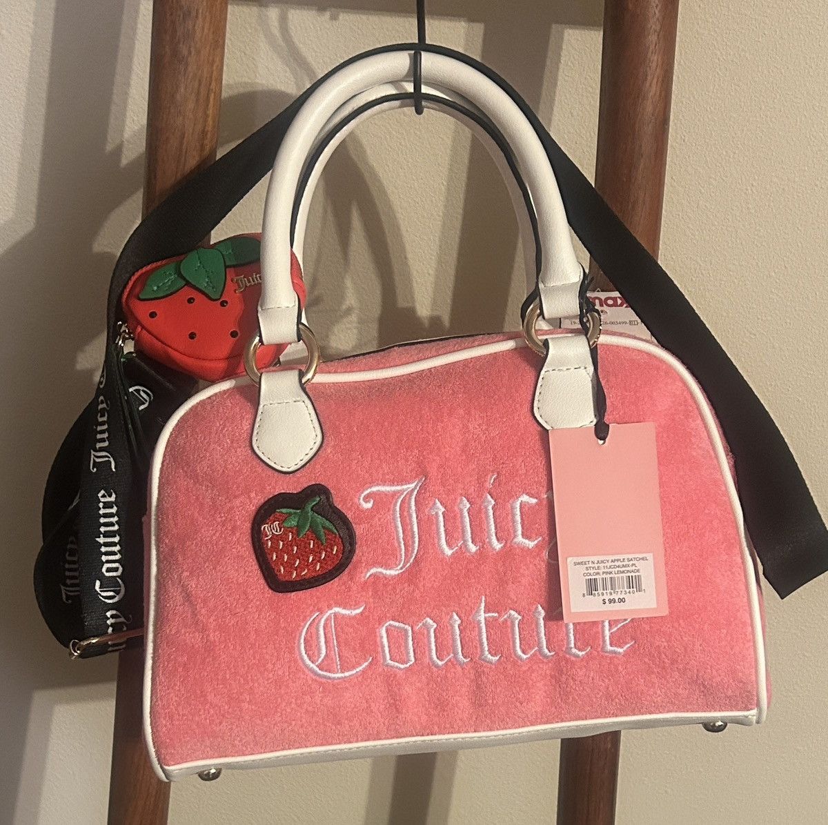 Juicy Couture Juicy Couture Sweet N Juicy Apple Satchel Pink Lemonade Size ONE SIZE - 1 Thumbnail