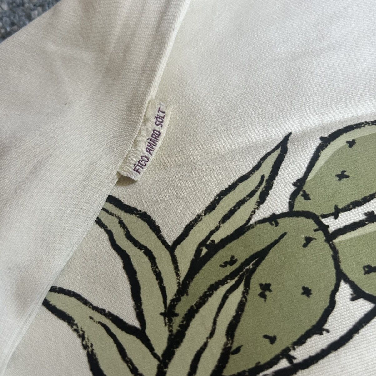 Vintage FìCO AMÀRO SÔLT BLiND STiTCH CACTUS TEE CREAM ORANGE COUNTY Size US XL / EU 56 / 4 - 5 Thumbnail