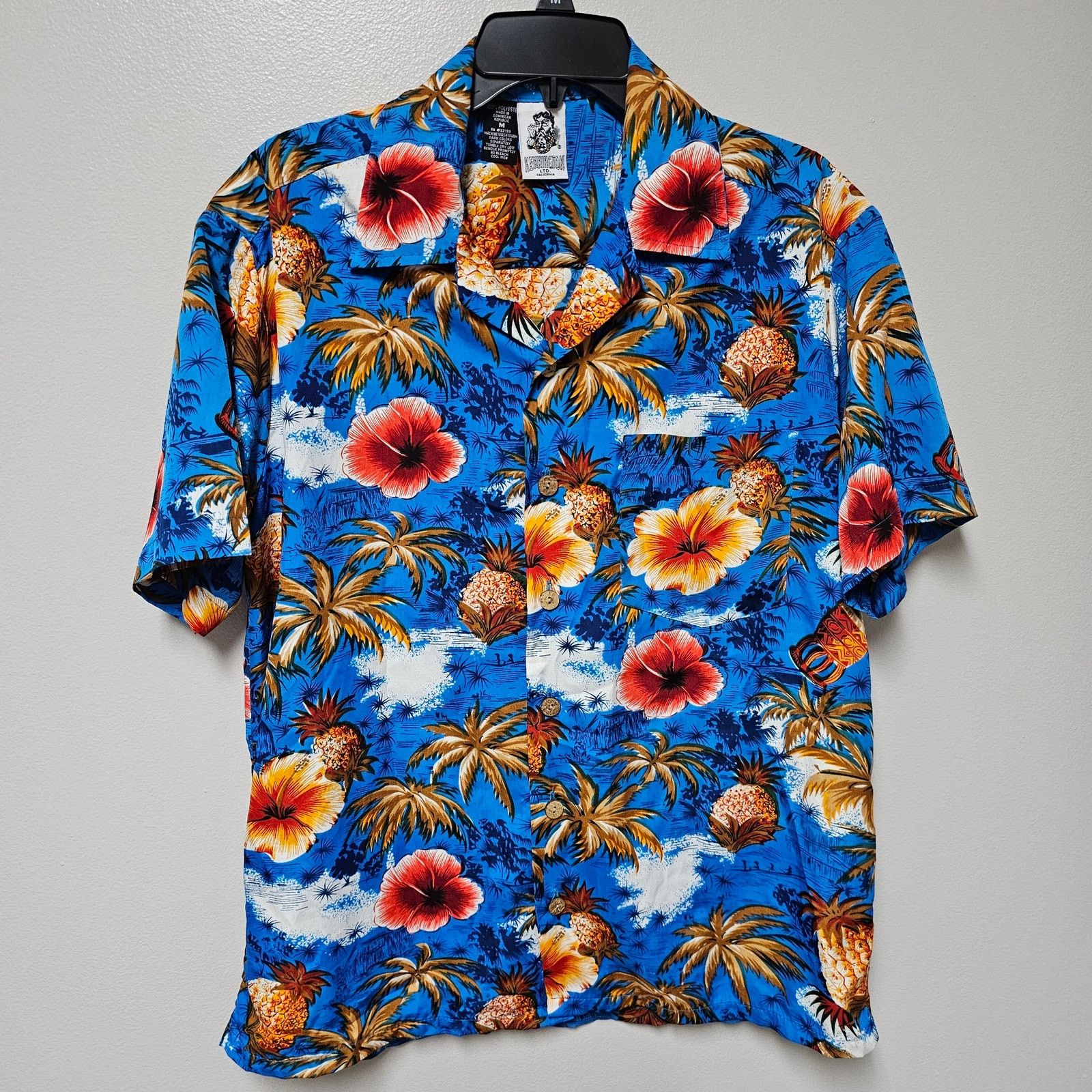 Kennington Ltd. Kennington Hawaii Floral Coconut Button Shirt SZ Medium Size US M / EU 48-50 / 2 - 1 Thumbnail