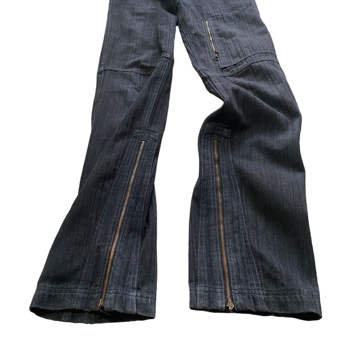 Japanese Brand NCFM Denim Cargo Zipper Flare Pant Size US 30 / EU 46 - 11 Thumbnail