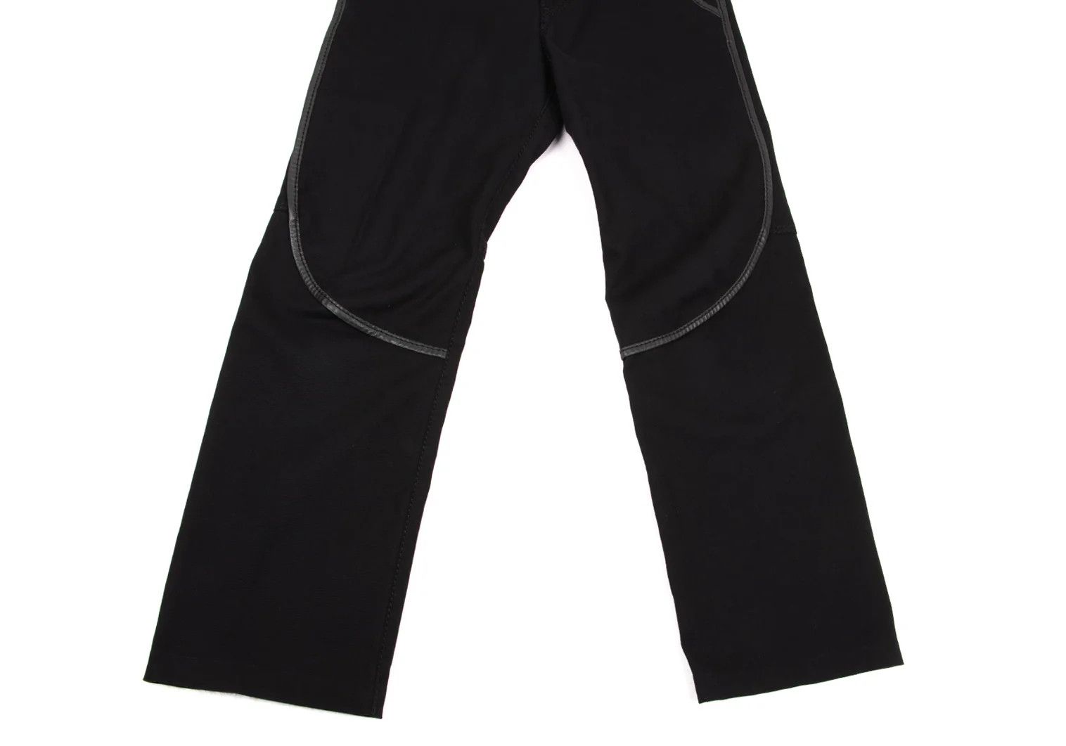 Issey Miyake Leather-Piped Canvas Pants in Black 2 Size US 32 / EU 48 - 9 Thumbnail