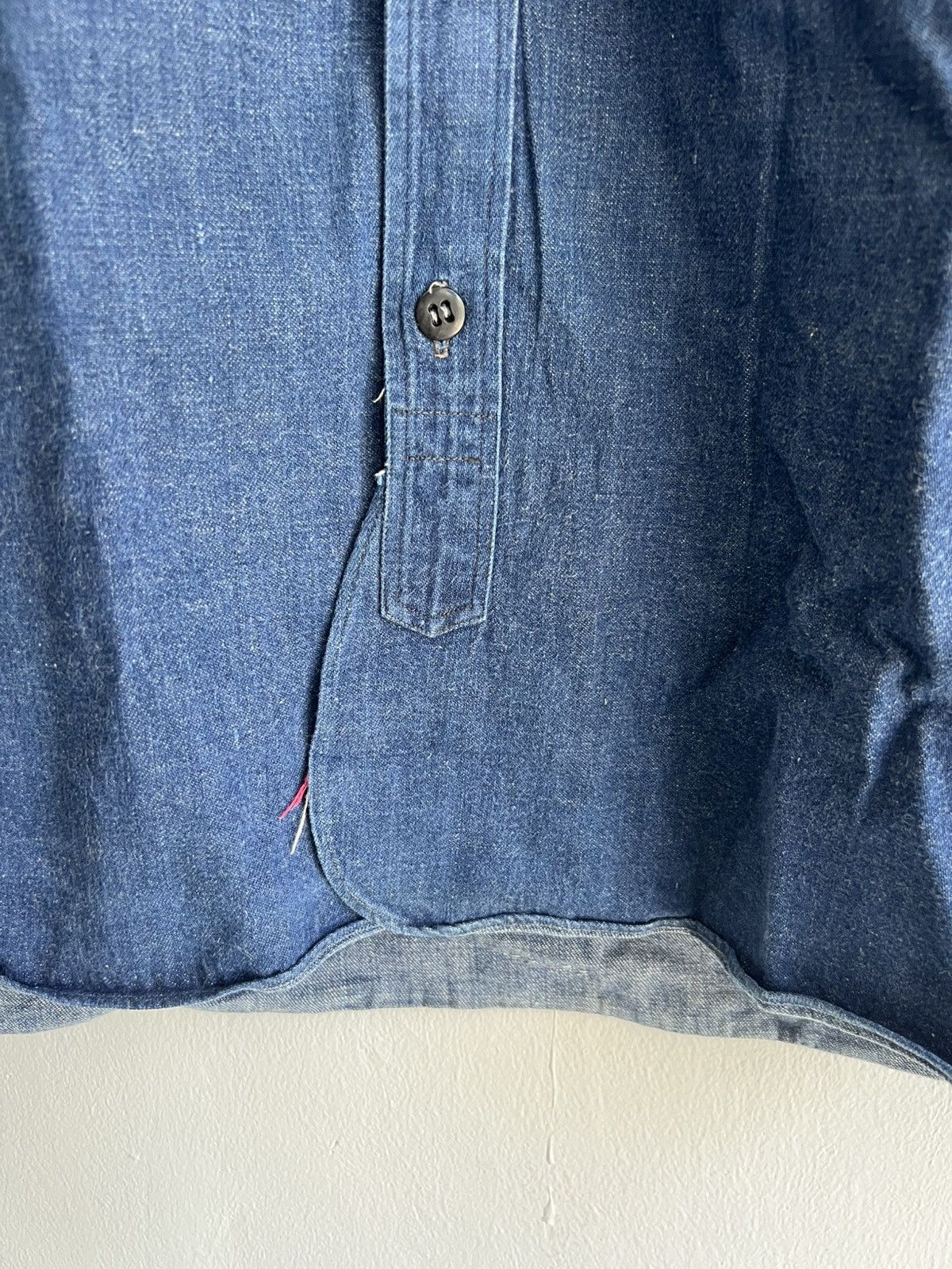 Vintage Vintage 1950s Indigo Dyed Double Flap Pocket Selvaged Jacket Size US L / EU 52-54 / 3 - 5 Thumbnail