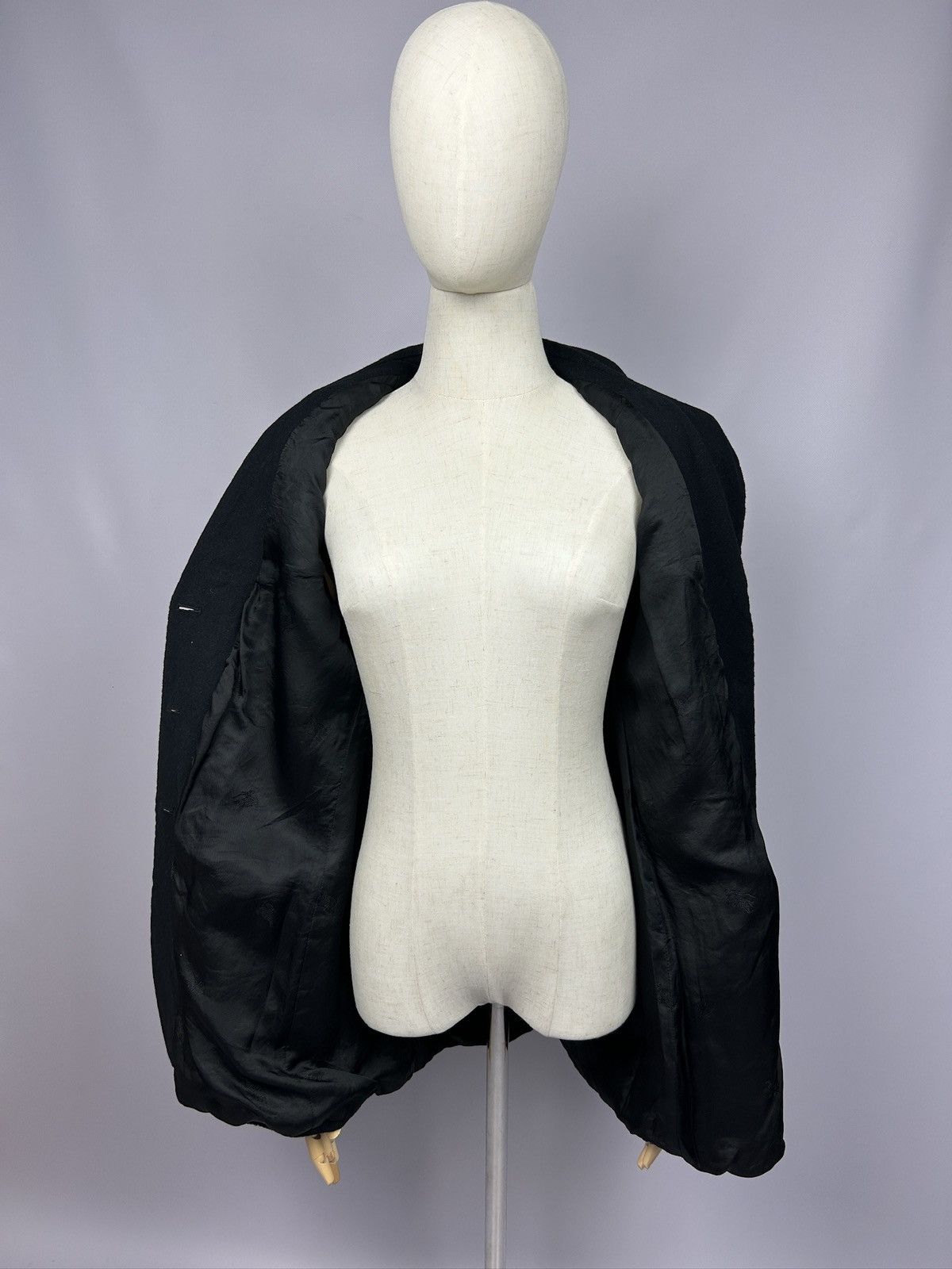 Burberry × Designer Vintage Burberrys Wool/Cashmere Black Knit Blazer Jacket Size L / US 10 / IT 46 - 11 Thumbnail