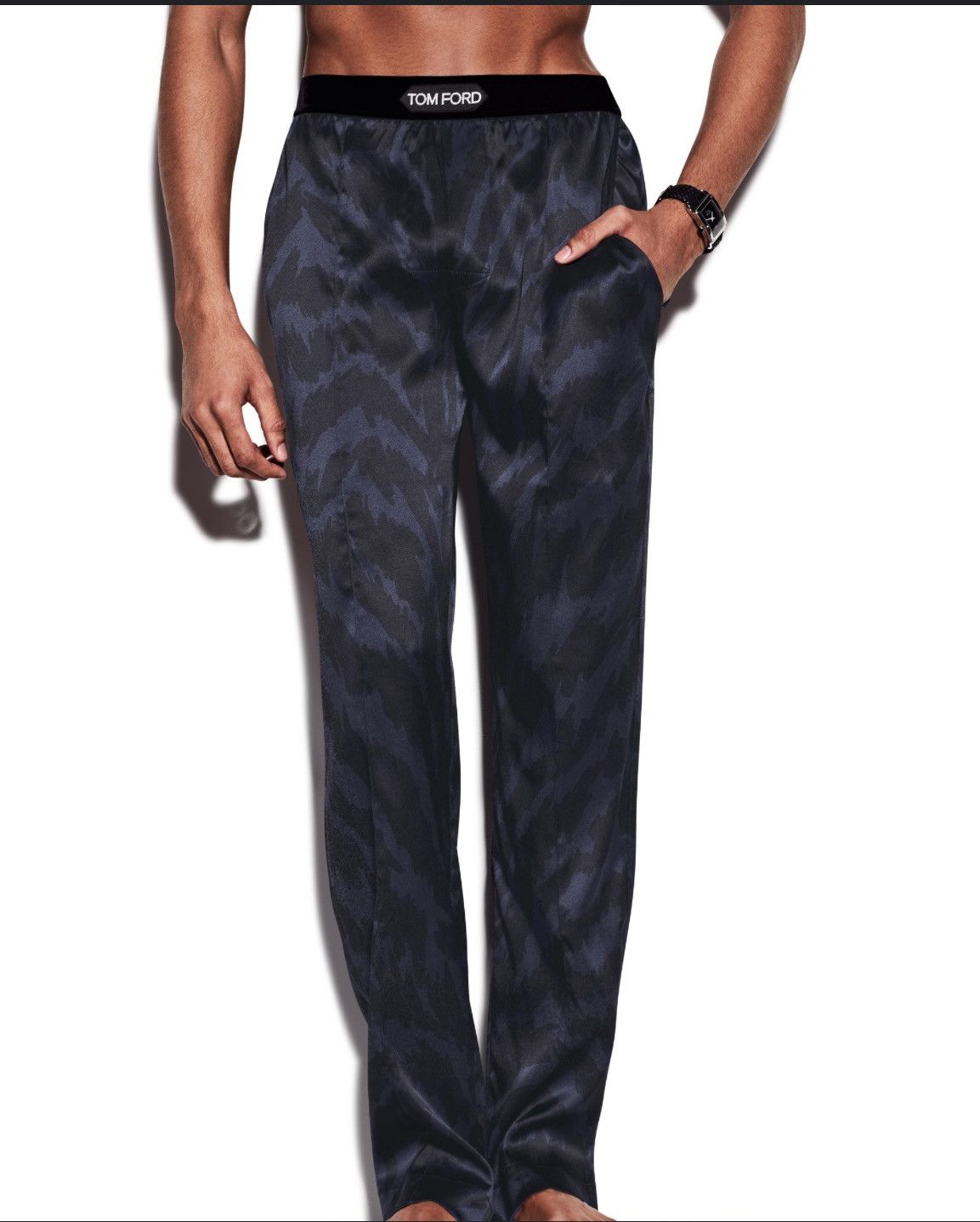 Tom Ford SILK SATIN PIJAMA PANTS Multi Size US 32 / EU 48 - 1 Preview