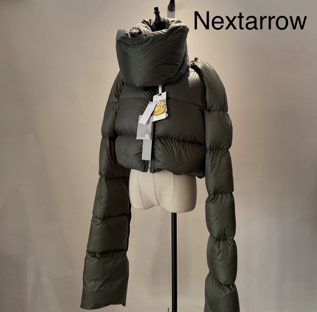 Rick owens mainline show style scarf down jacket2412-