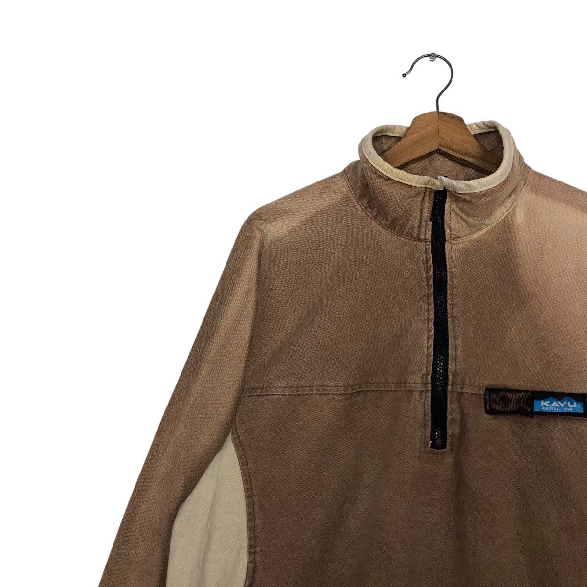 Japanese Brand 📌Vintage Half Zipper Jacket Kavu Duck Canvas Detroit Size US M / EU 48-50 / 2 - 8 Thumbnail