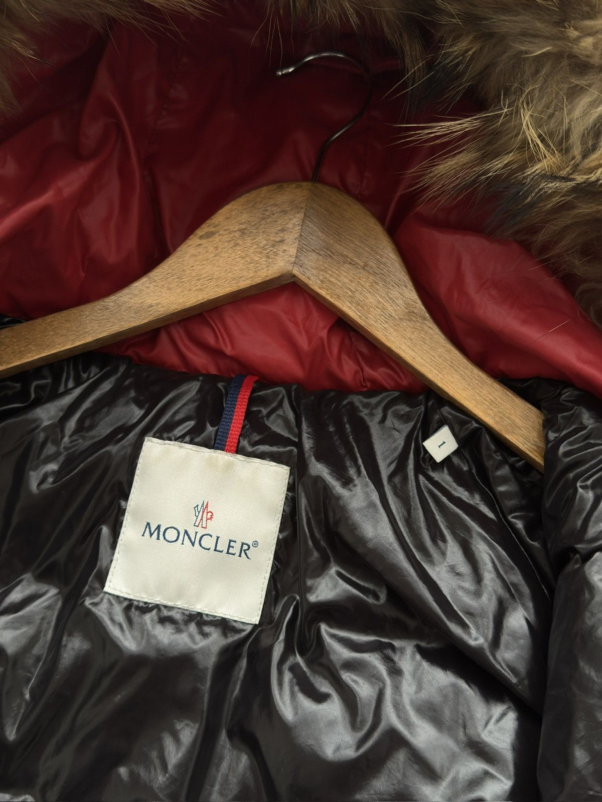 Moncler Moncler Alpin Fur down jacket red woman size 1 Size S / US 4 / IT 40 - 19 Thumbnail