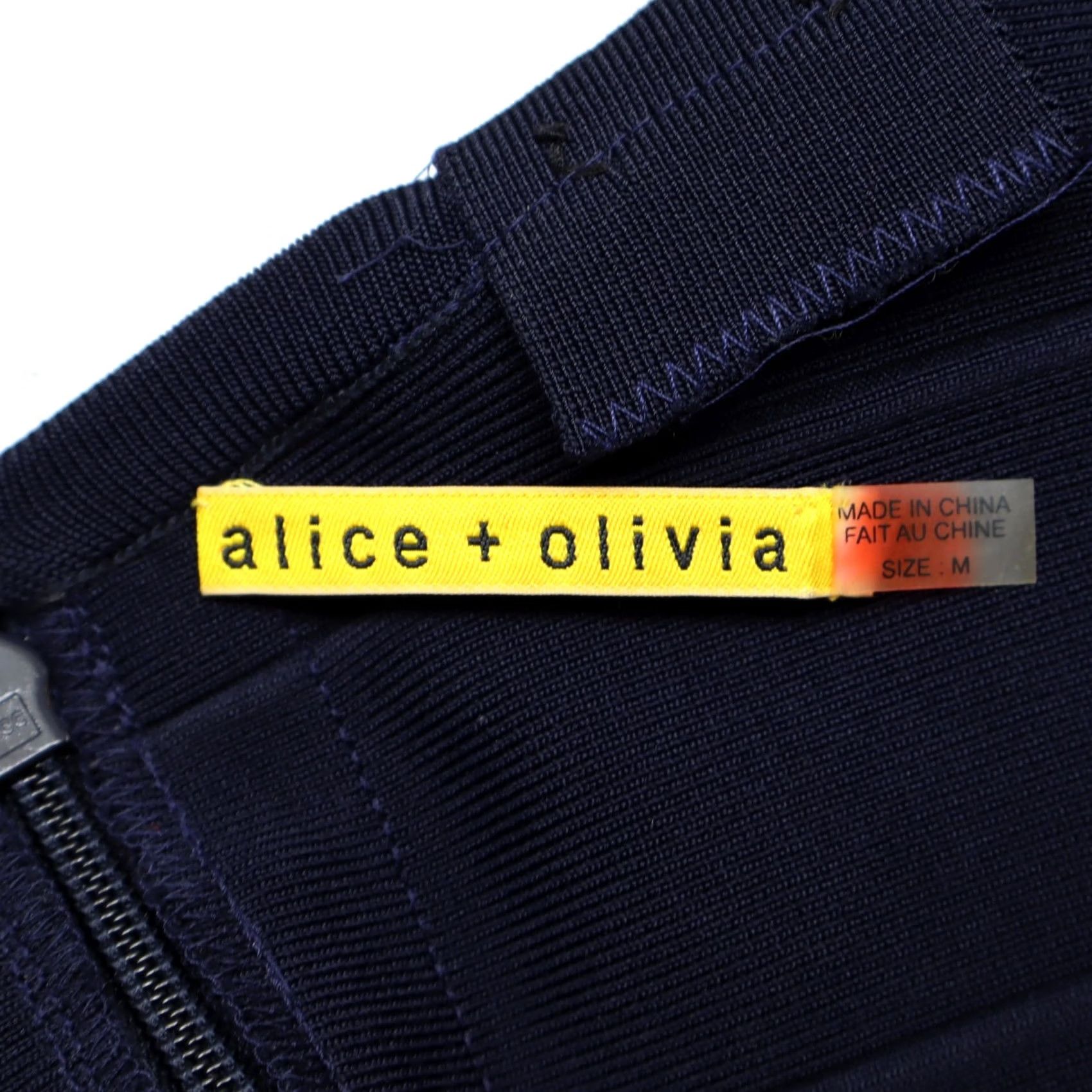 Alice + Olivia Alice + Olivia Dress Sleeveless Body Con Navy Straps Square Neck Party Cocktail Womens M Size M / US 6-8 / IT 42-44 - 5 Thumbnail